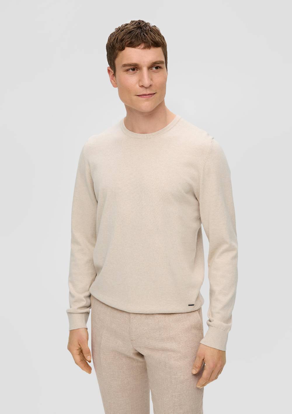 s.Oliver Strickpullover aus Seide mit Crew Neck Cyber Monday