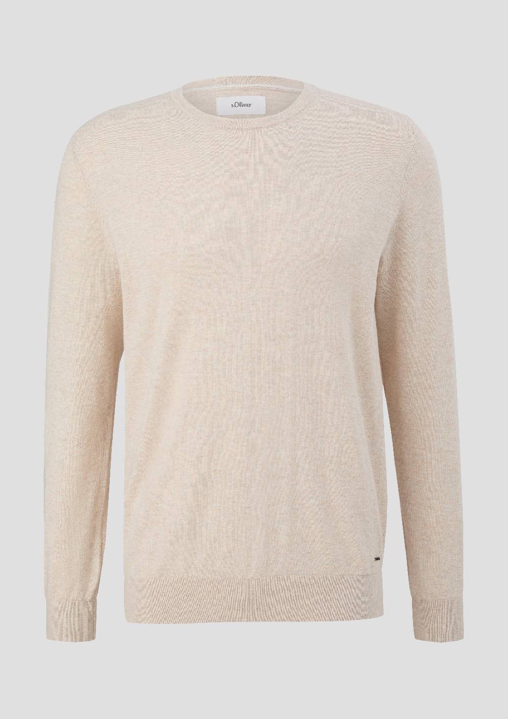 s.Oliver Strickpullover aus Seide mit Crew Neck Cyber Monday
