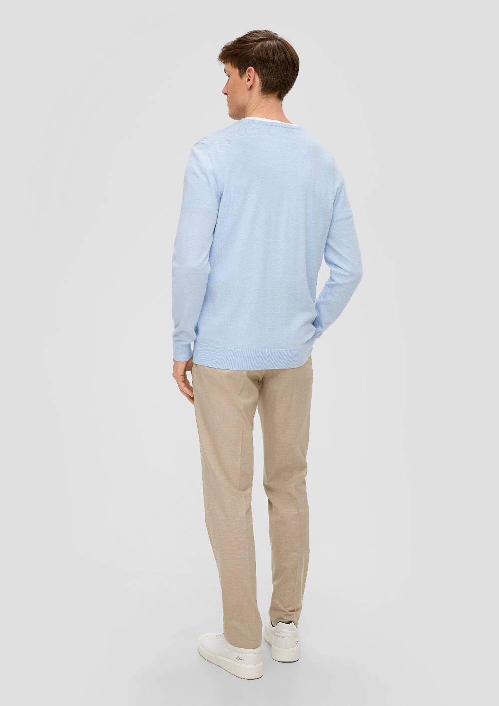s.Oliver Strickpullover aus Seide mit Crew Neck Osterangebot