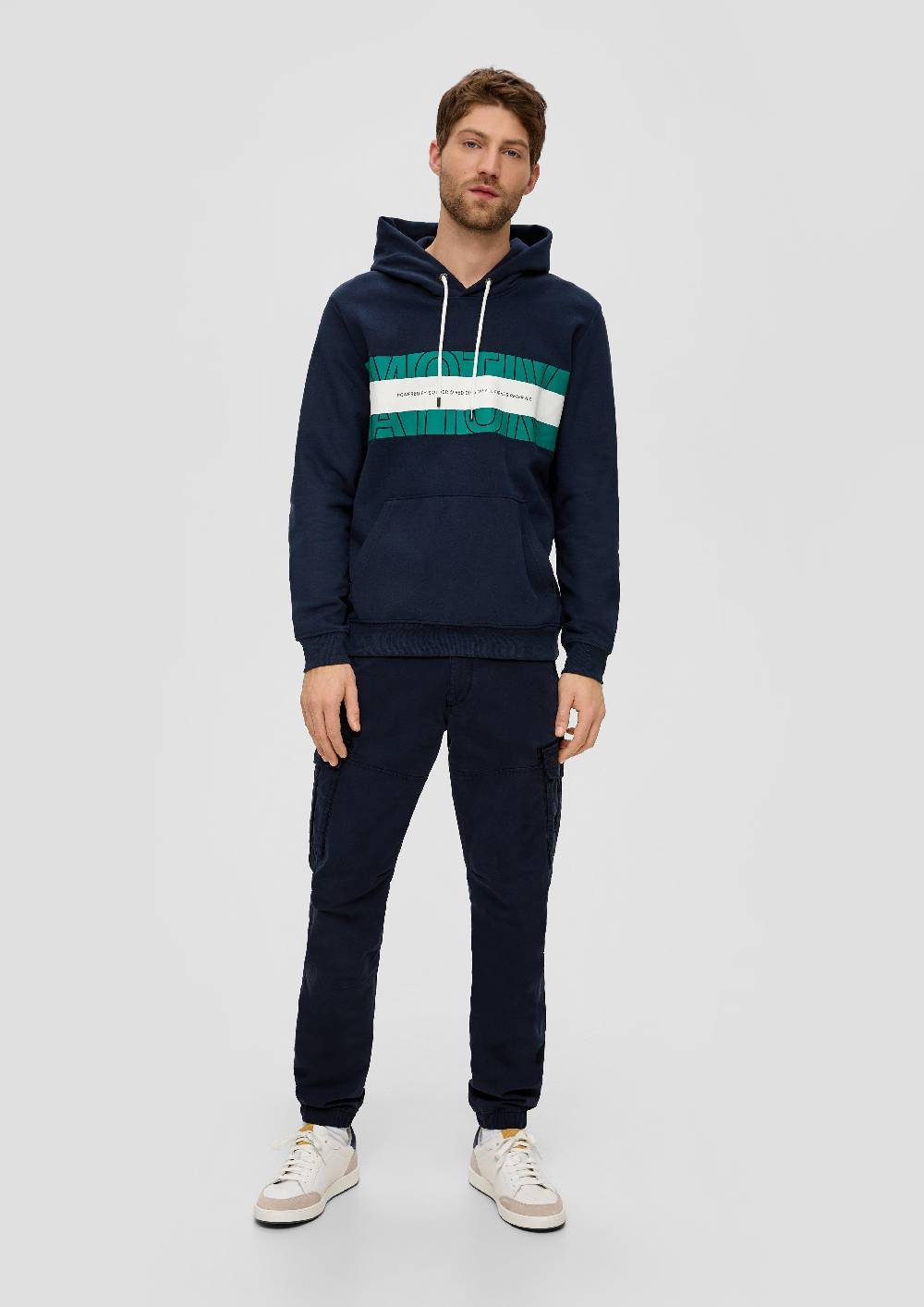 s.Oliver Kapuzenpullover mit Labelprint Heißer Verkauf