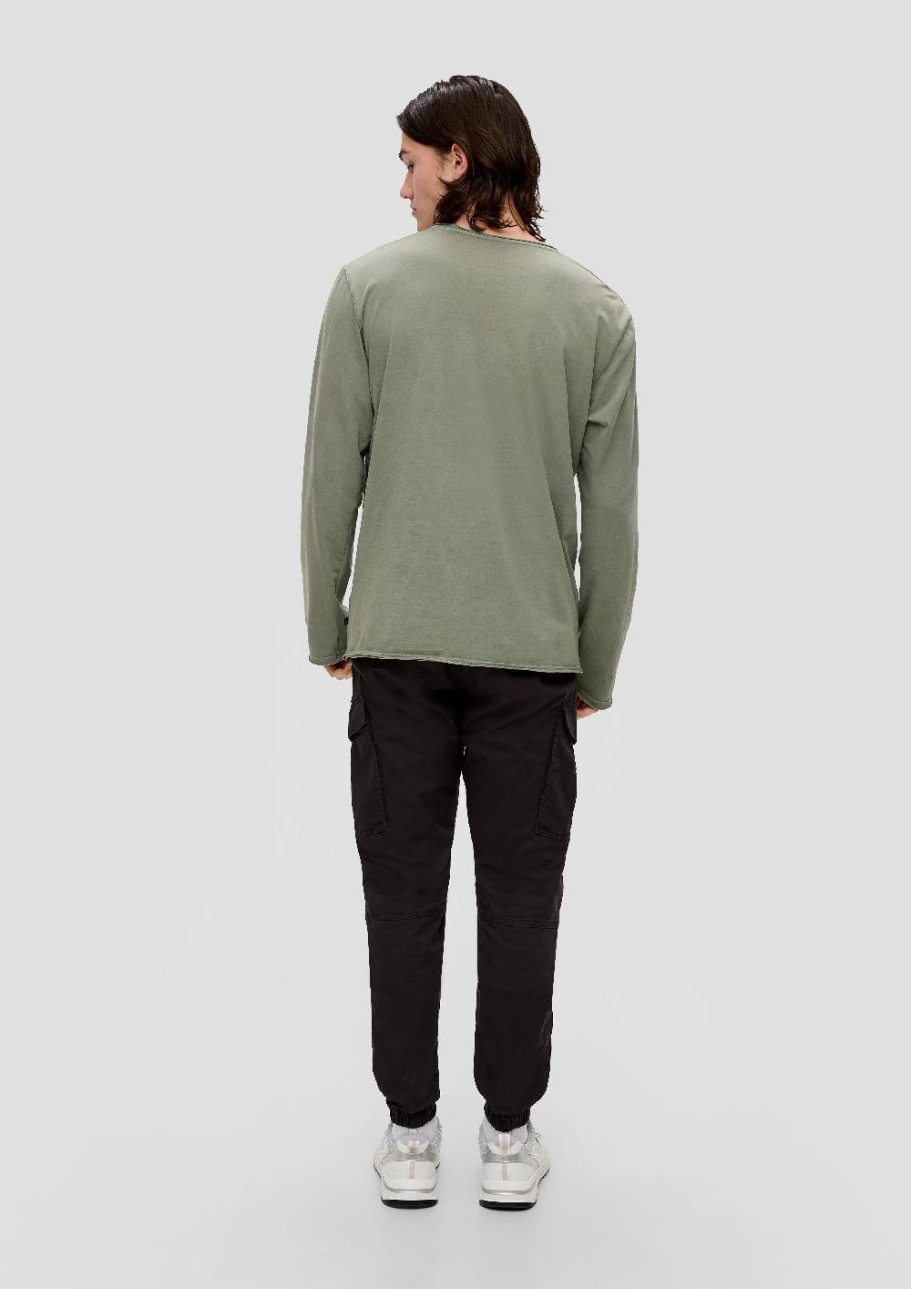 s.Oliver Longsleeve mit Rollsäumen Große Rabatte