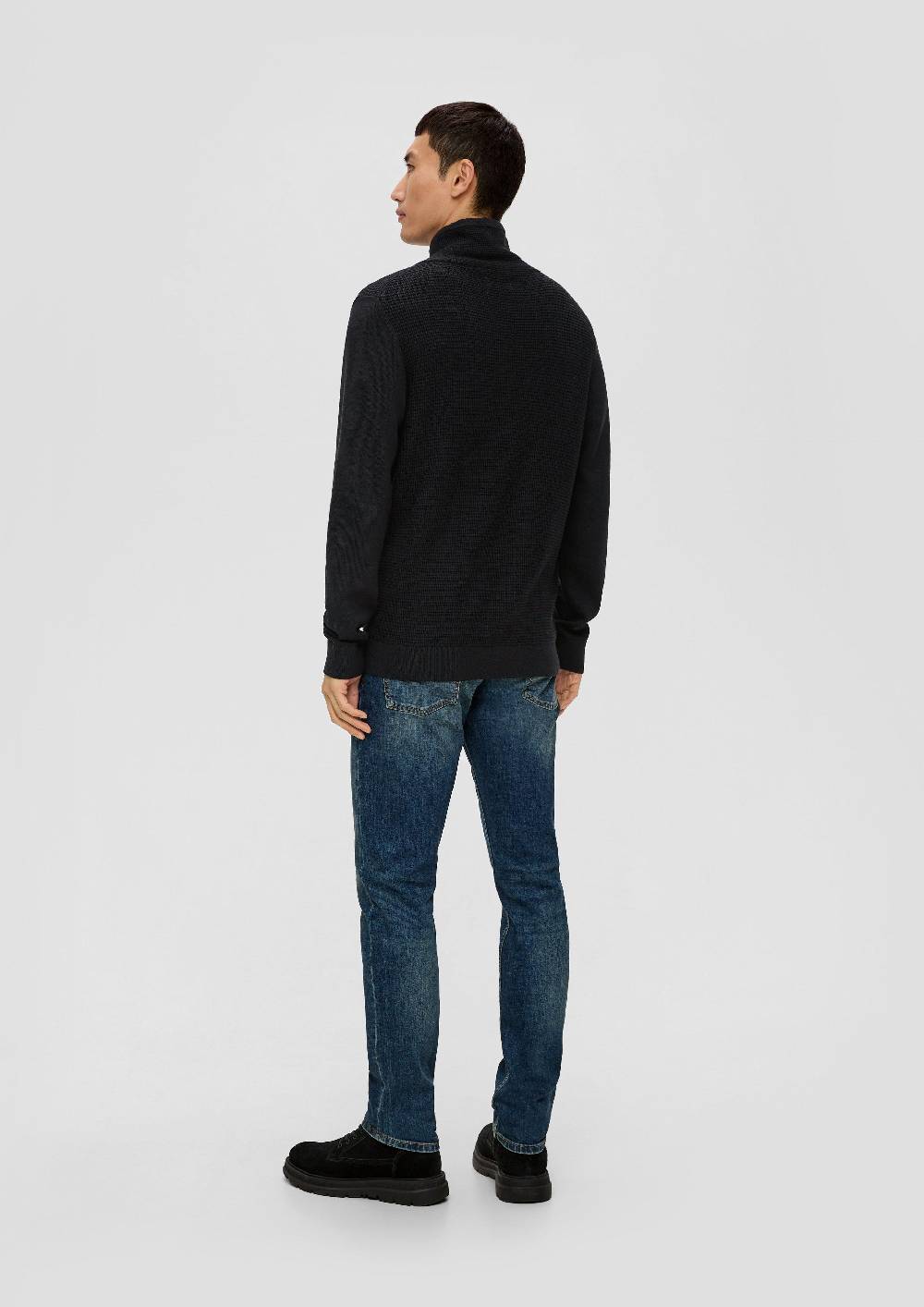 s.Oliver Strickpullover mit Jersey-Ärmeln Bestseller