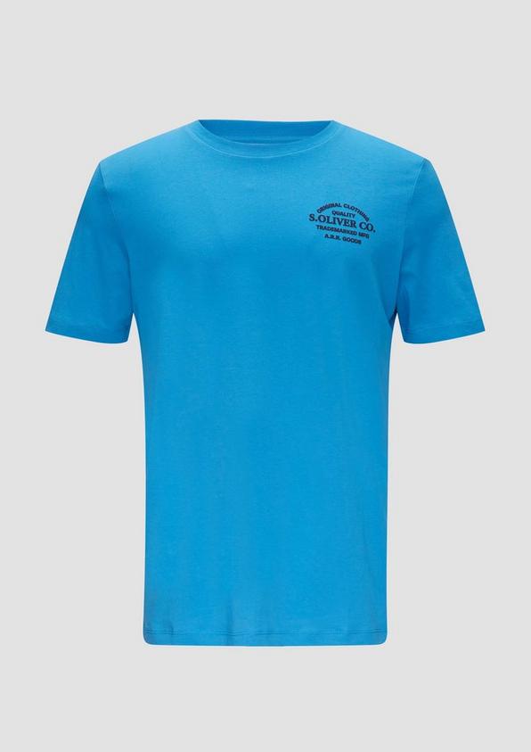 s.Oliver T-Shirt mit Logo-Motiven aus reiner Baumwolle Kostenlose Rückgabe