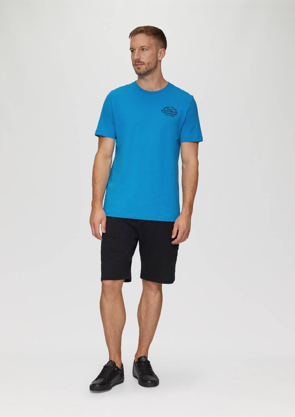 s.Oliver T-Shirt mit Logo-Motiven aus reiner Baumwolle Kostenlose Rückgabe
