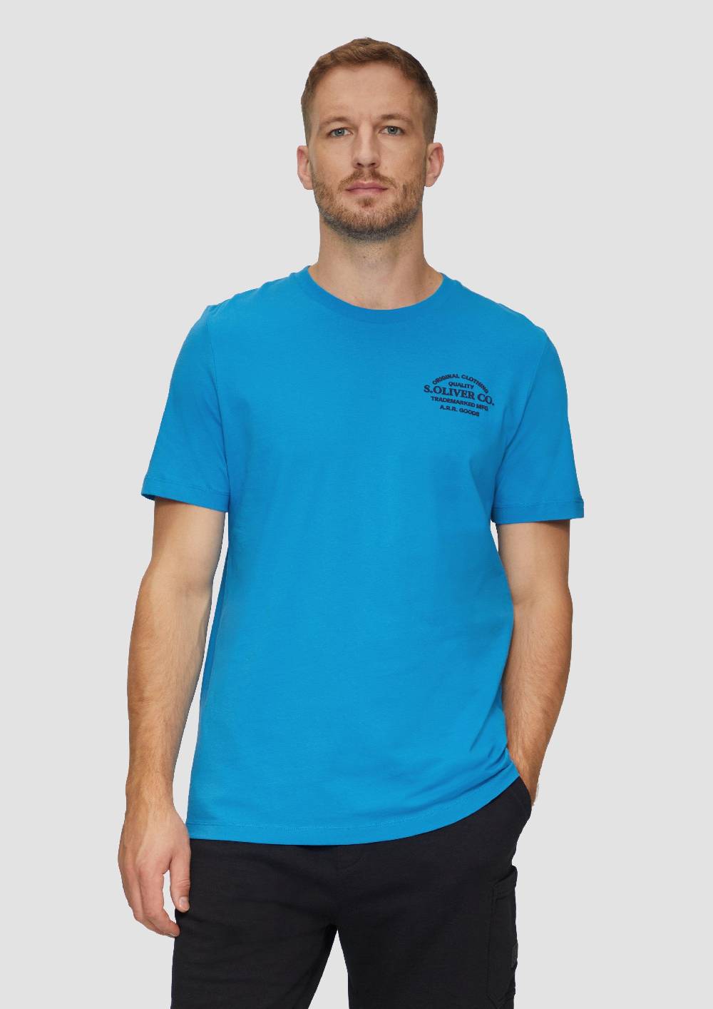 s.Oliver T-Shirt mit Logo-Motiven aus reiner Baumwolle Kostenlose Rückgabe