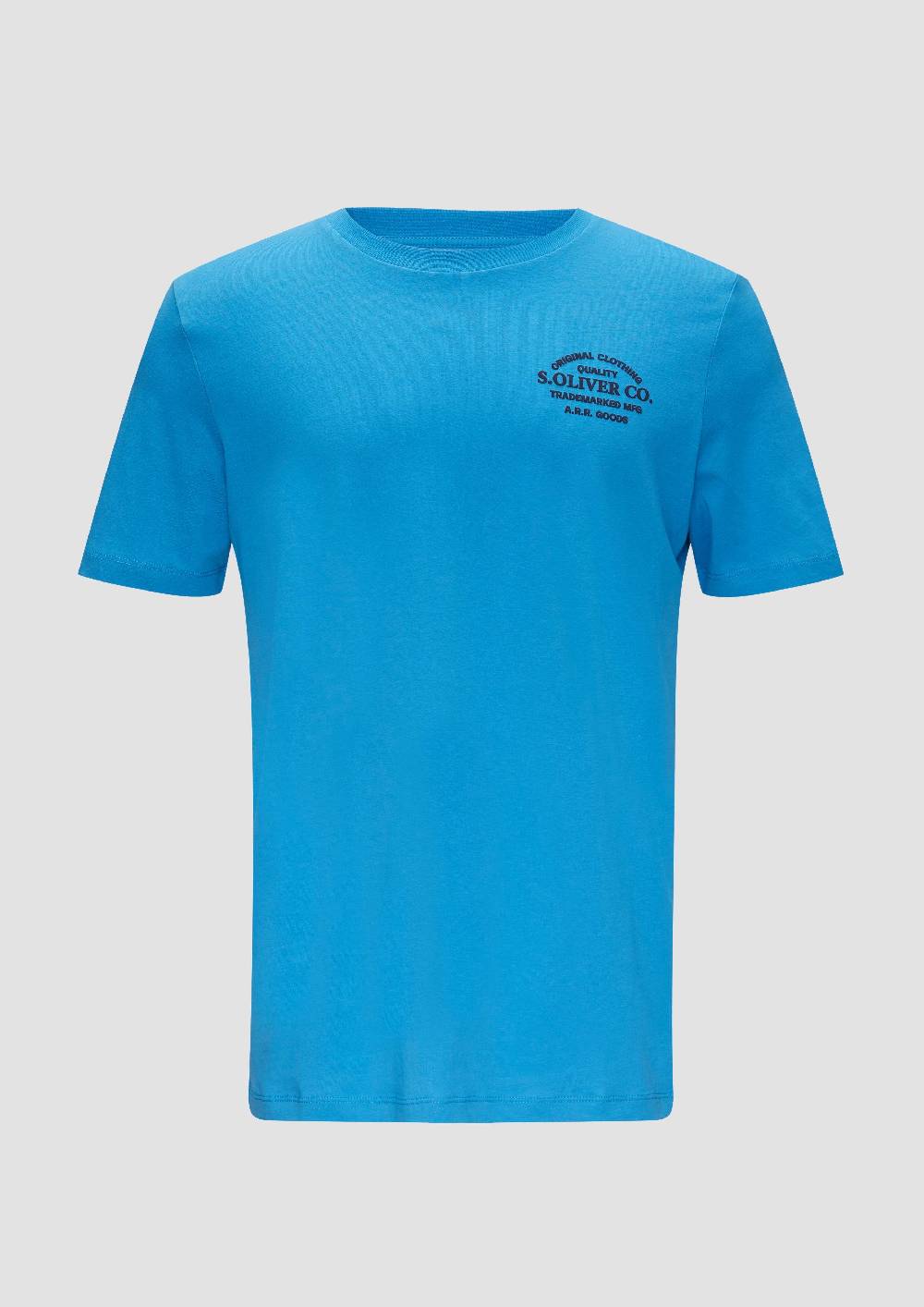 s.Oliver T-Shirt mit Logo-Motiven aus reiner Baumwolle Kostenlose Rückgabe