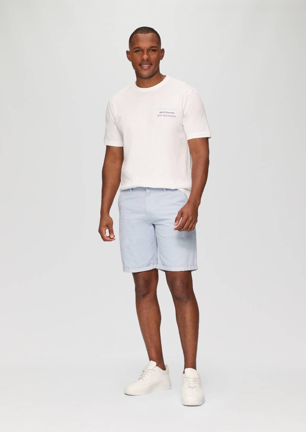 s.Oliver Gewaschenes T-Shirt mit Frontprint Letzte 3 Tage