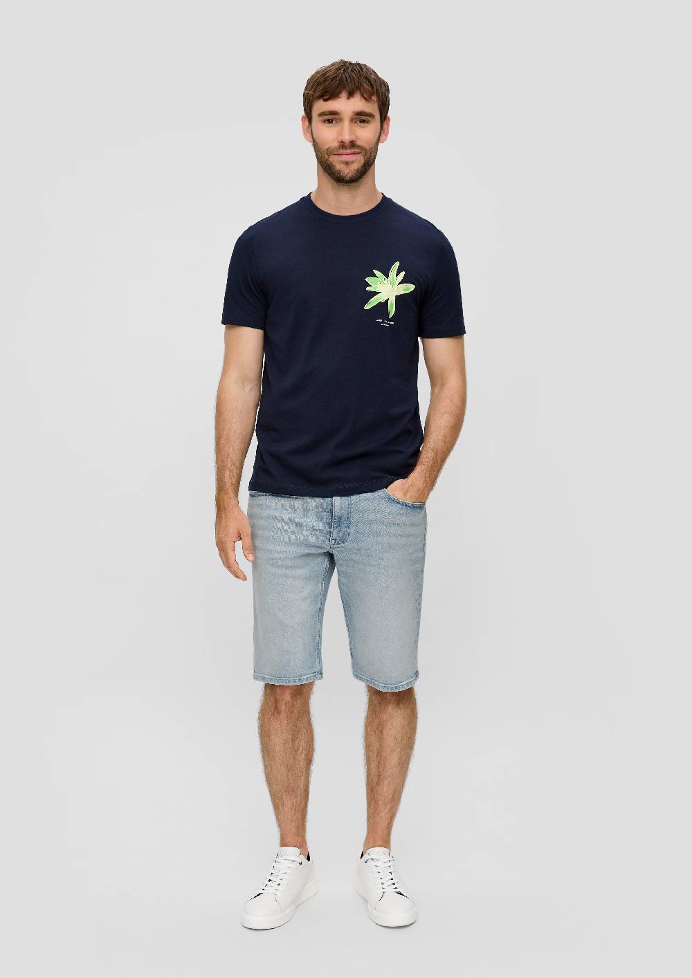 s.Oliver Jeans-Shorts / Straight Leg / High Rise Letzter Tag