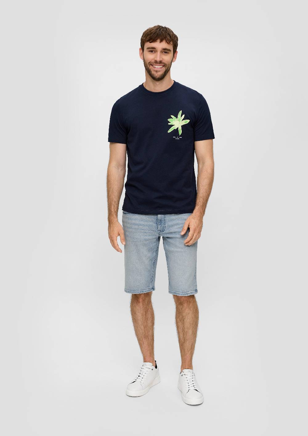s.Oliver Jeans-Shorts / Straight Leg / High Rise Letzter Tag