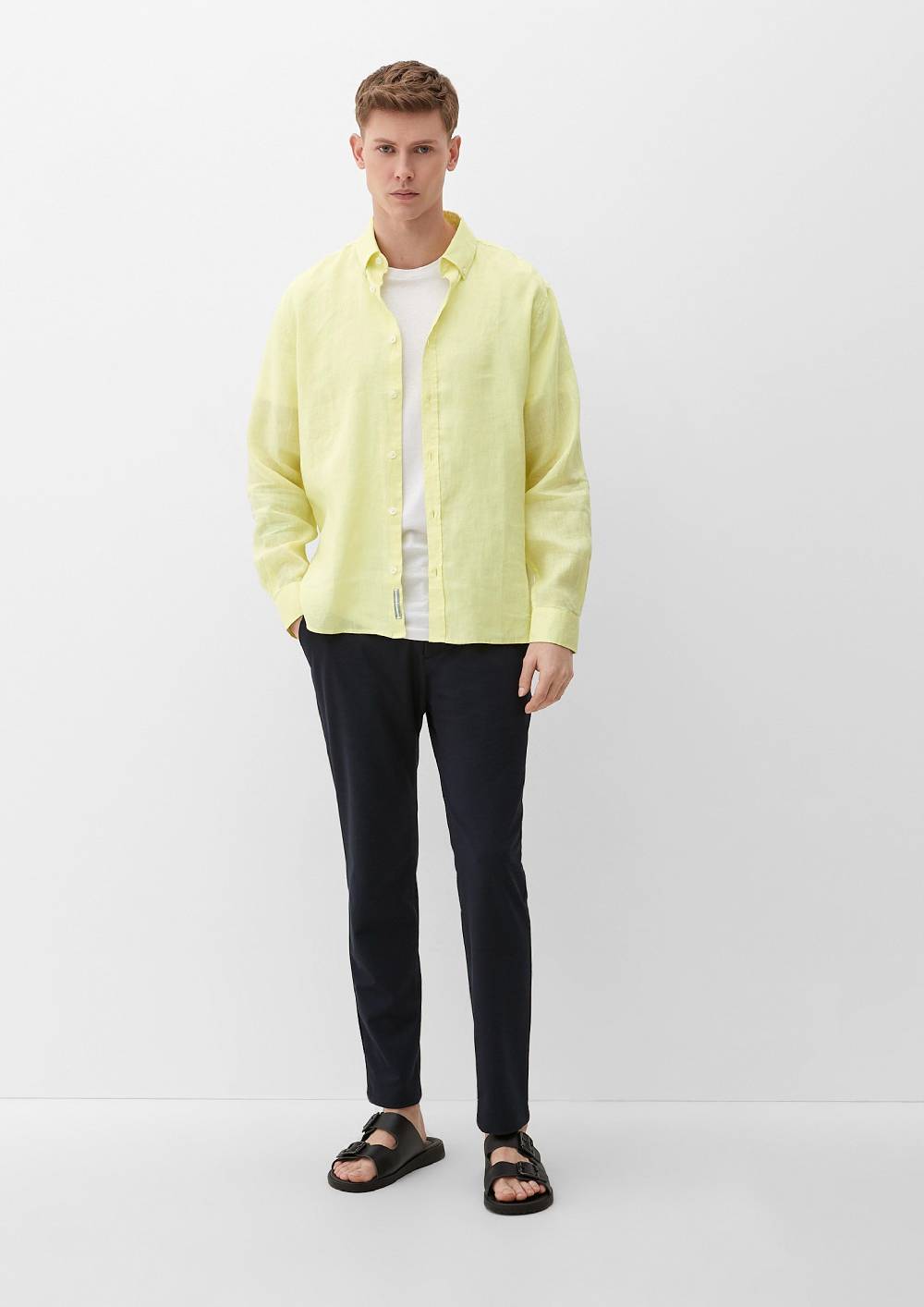 s.Oliver Leinenhemd mit Button-Down-Kragen 50% Rabatt mit kostenlosem Versand