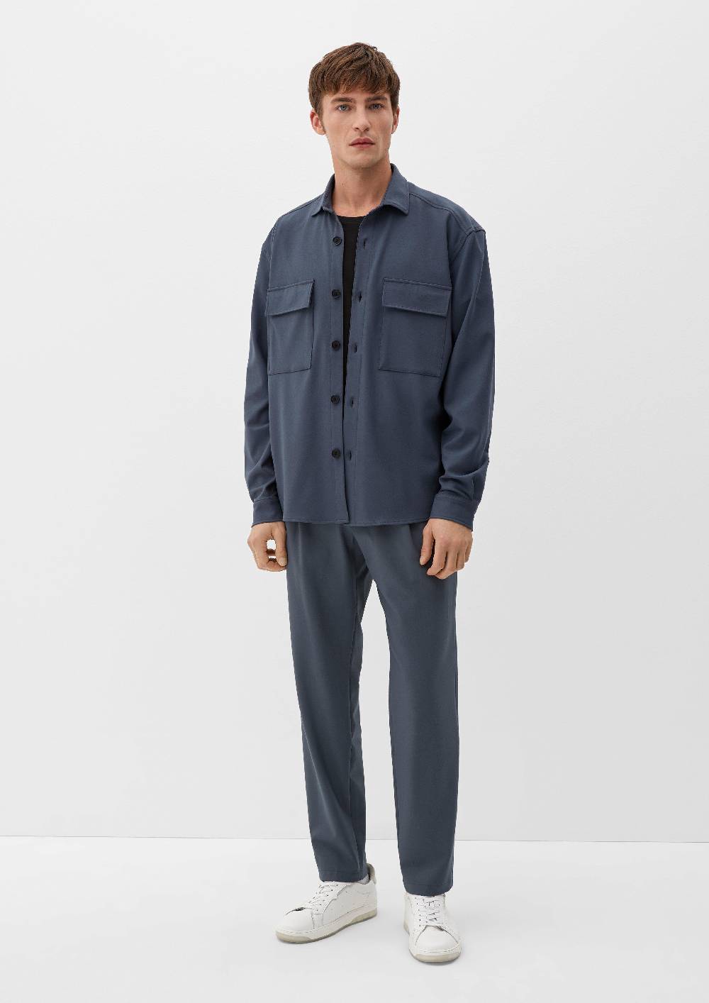 s.Oliver Hemdjacke aus Viskosestretch Im Verkauf