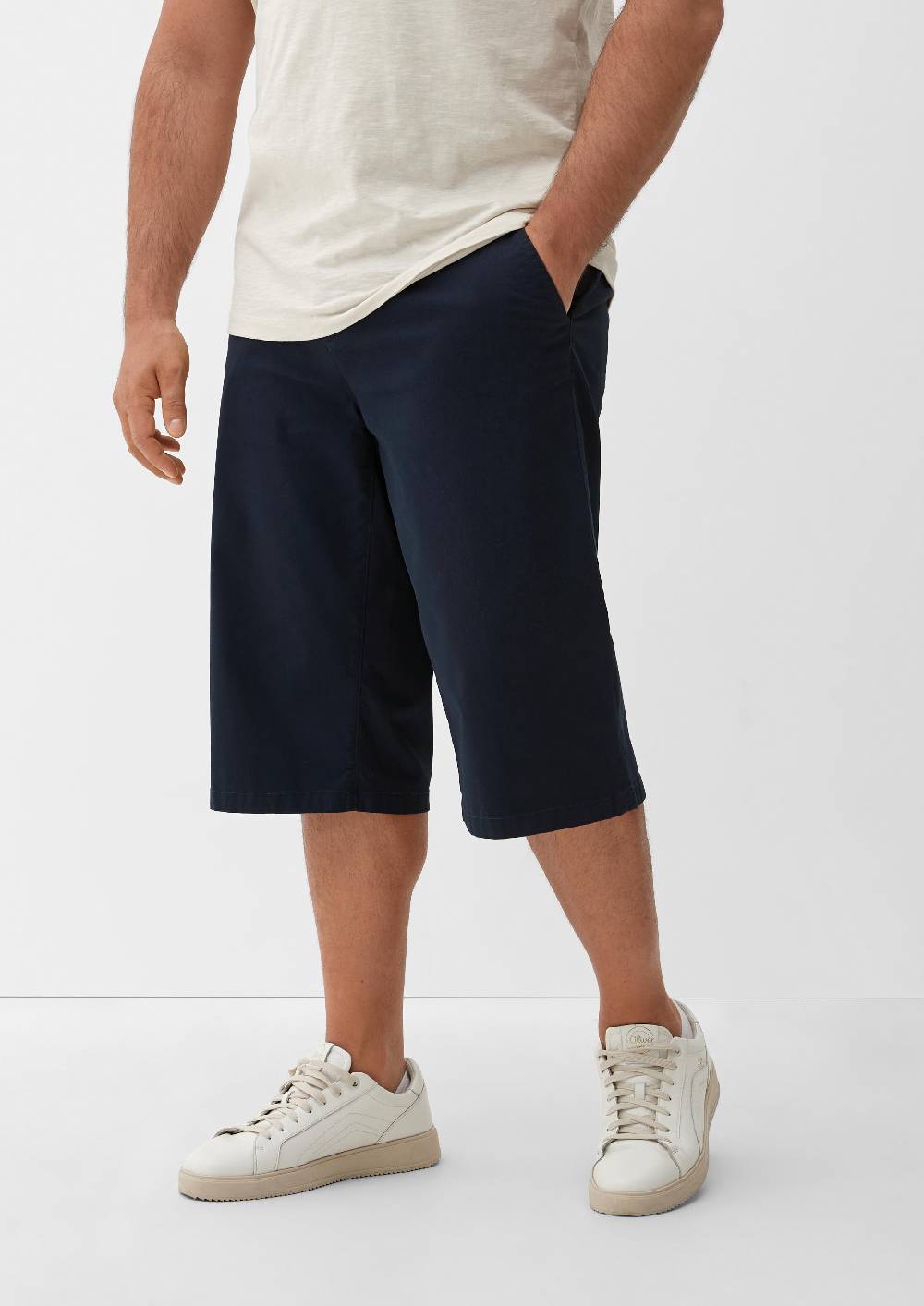 s.Oliver Relaxed: Bermudas aus Baumwollstretch Schlussverkauf