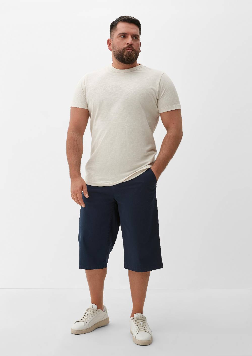 s.Oliver Relaxed: Bermudas aus Baumwollstretch Schlussverkauf