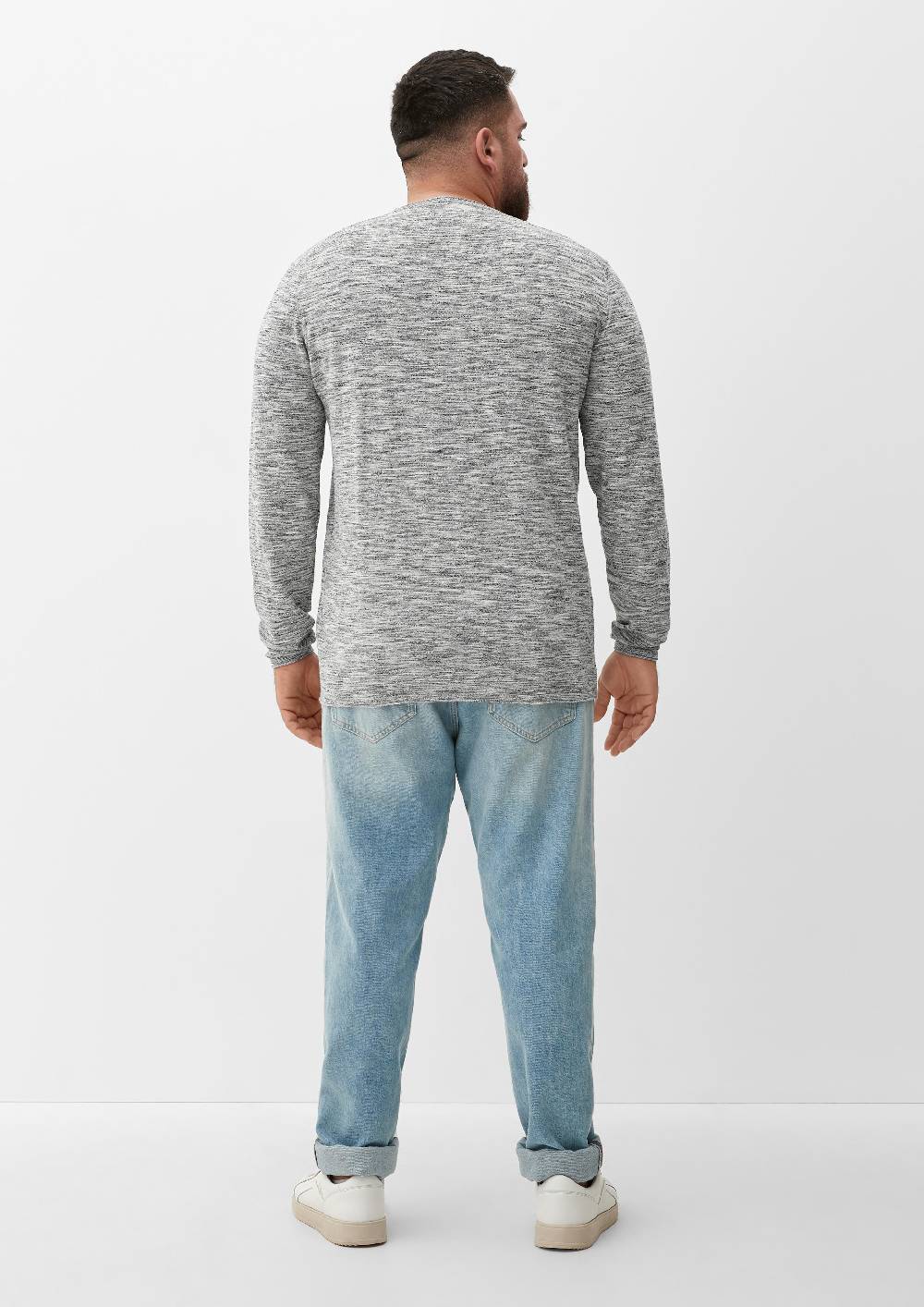 s.Oliver Melierter Feinstrickpullover Günstiger Verkauf