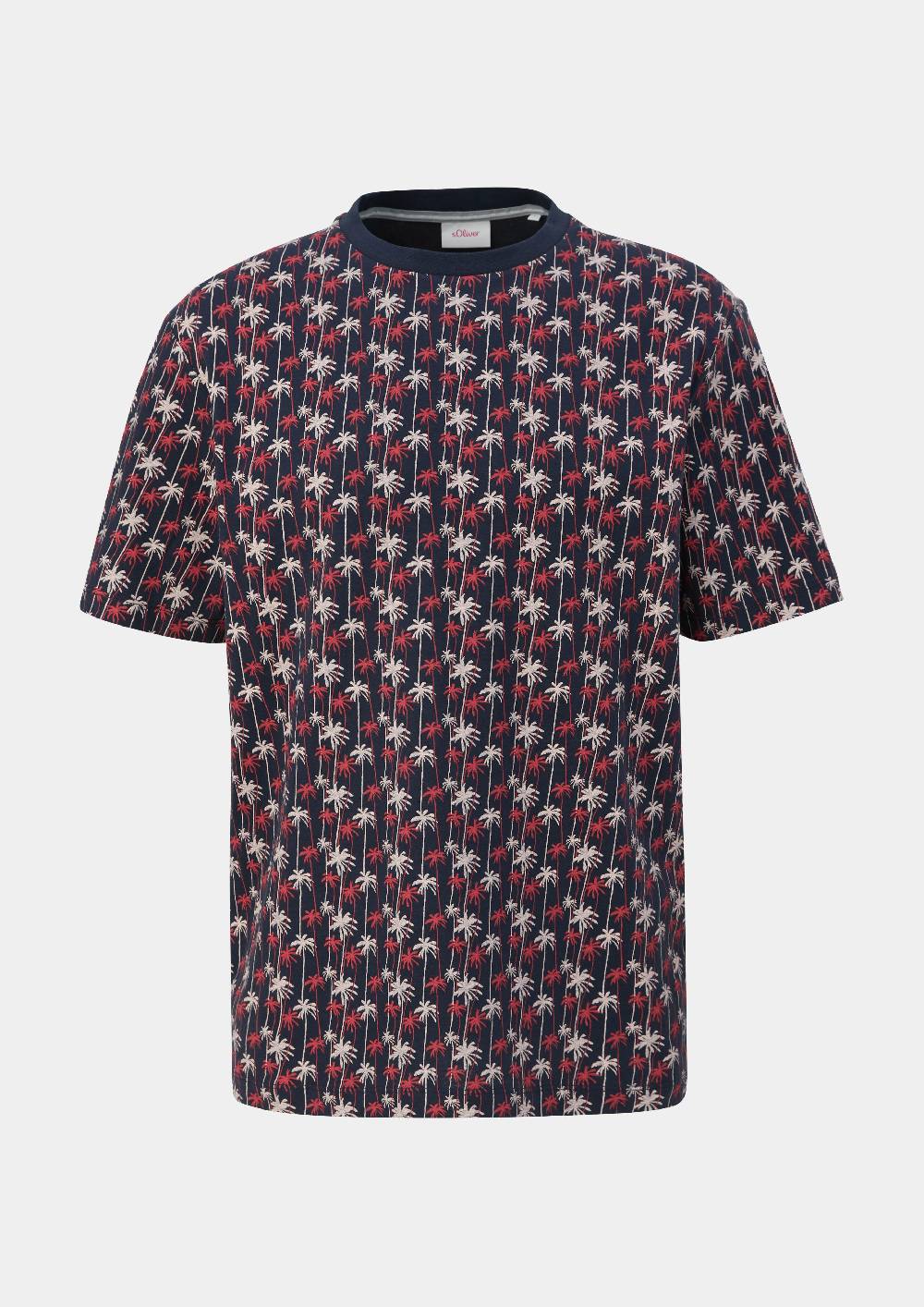 s.Oliver T-Shirt mit Alloverprint Fabrikverkauf