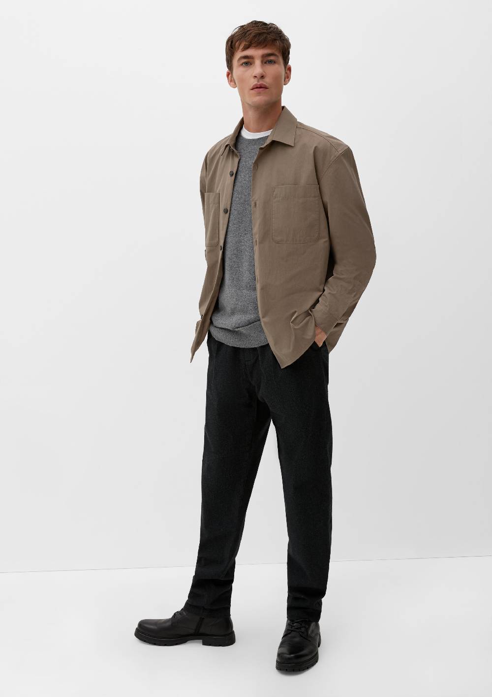 s.Oliver Relaxed: Hemd aus Twill Rabatt