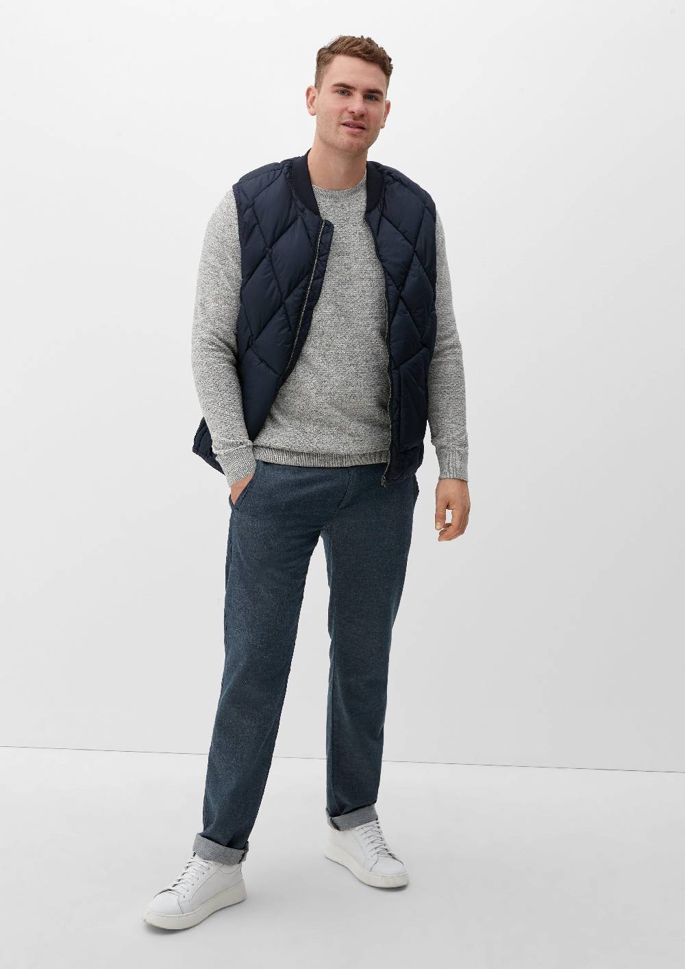s.Oliver Strukturierter Strickpullover Günstig kaufen
