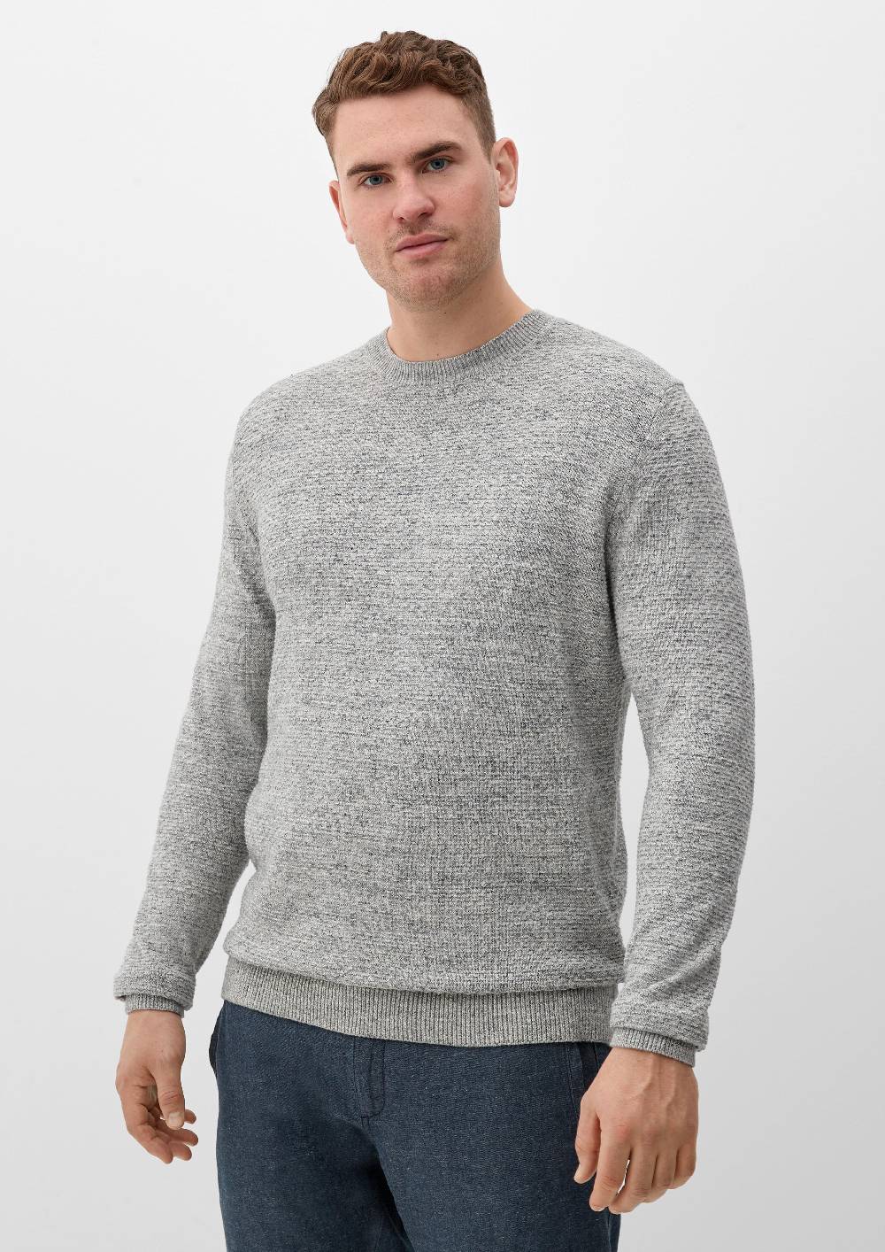 s.Oliver Strukturierter Strickpullover Günstig kaufen