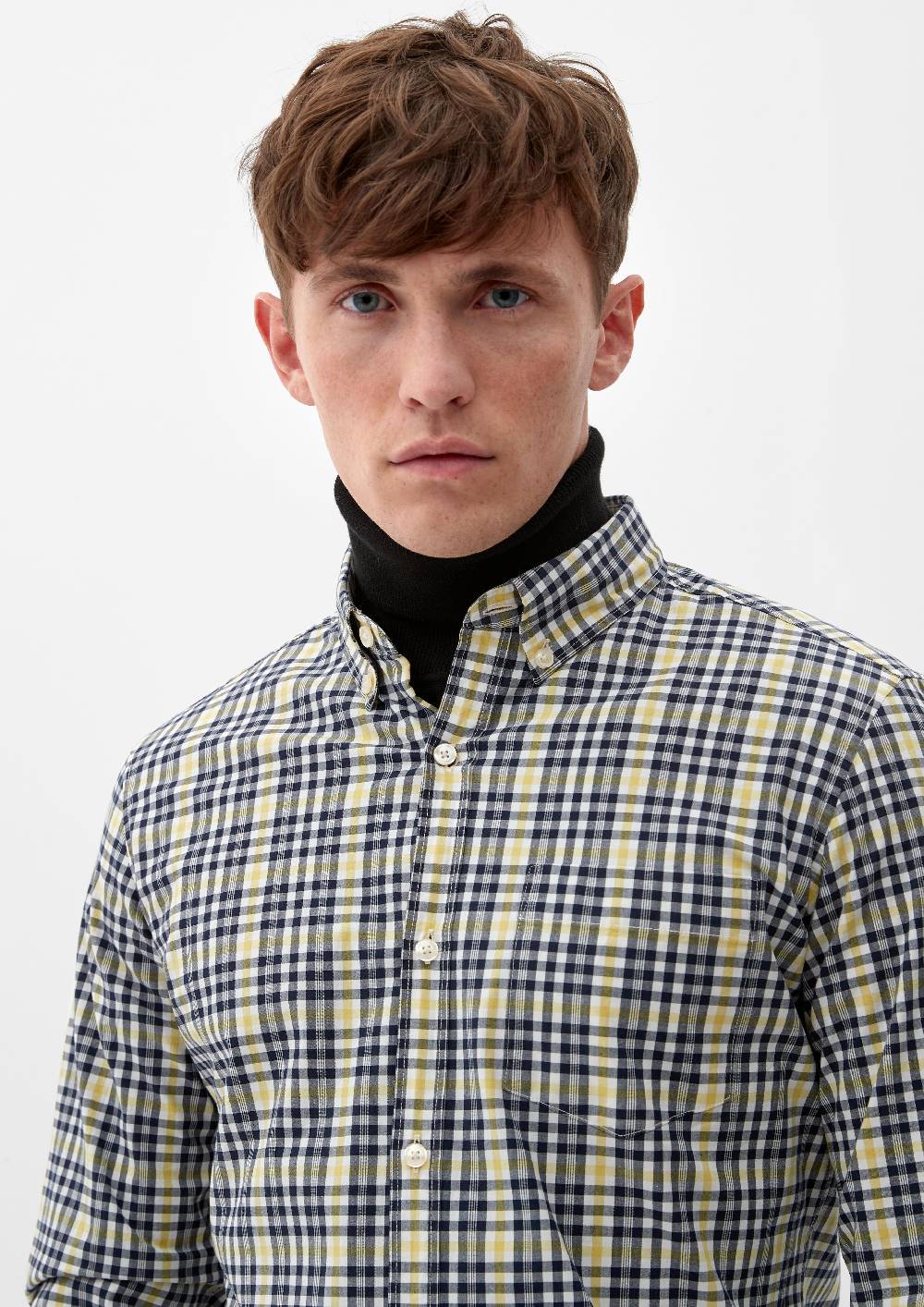 s.Oliver Slim: Hemd mit Button-down-Kragen Versandkostenfrei