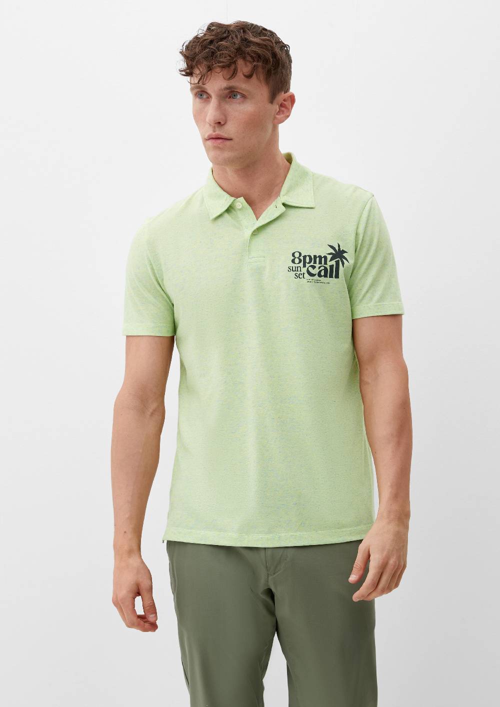 s.Oliver Meliertes Poloshirt Neuheiten