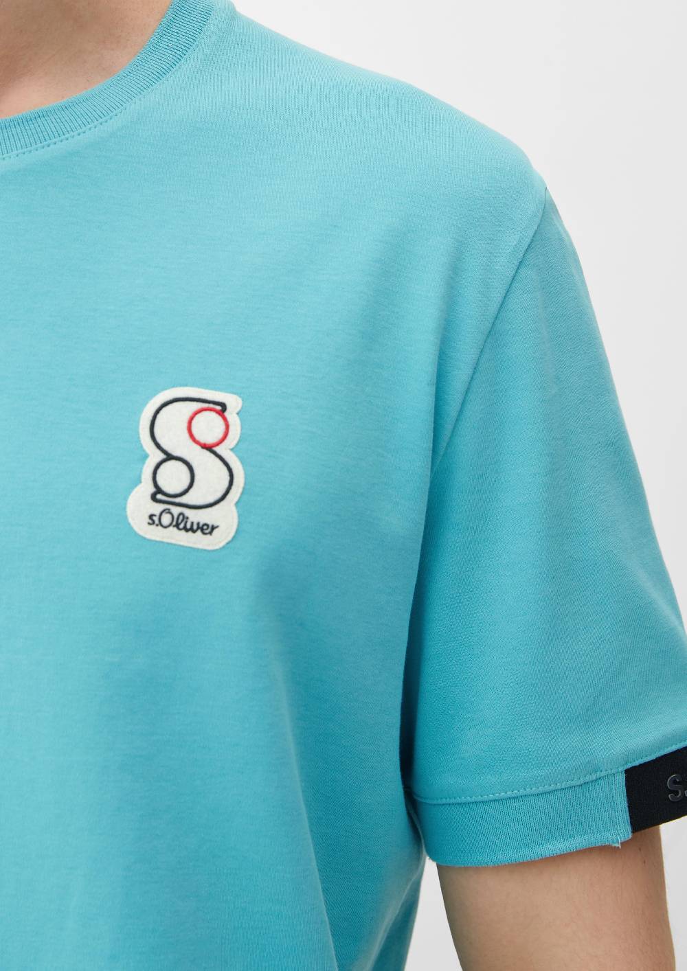 s.Oliver T-Shirt mit Labelpatch Tiefpreis