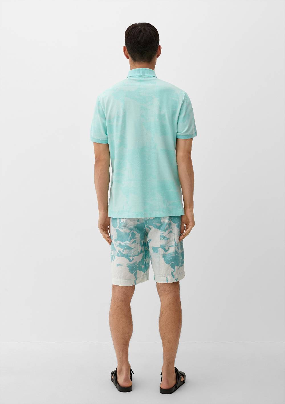 s.Oliver Poloshirt mit Allover-Print Super Sparpreis