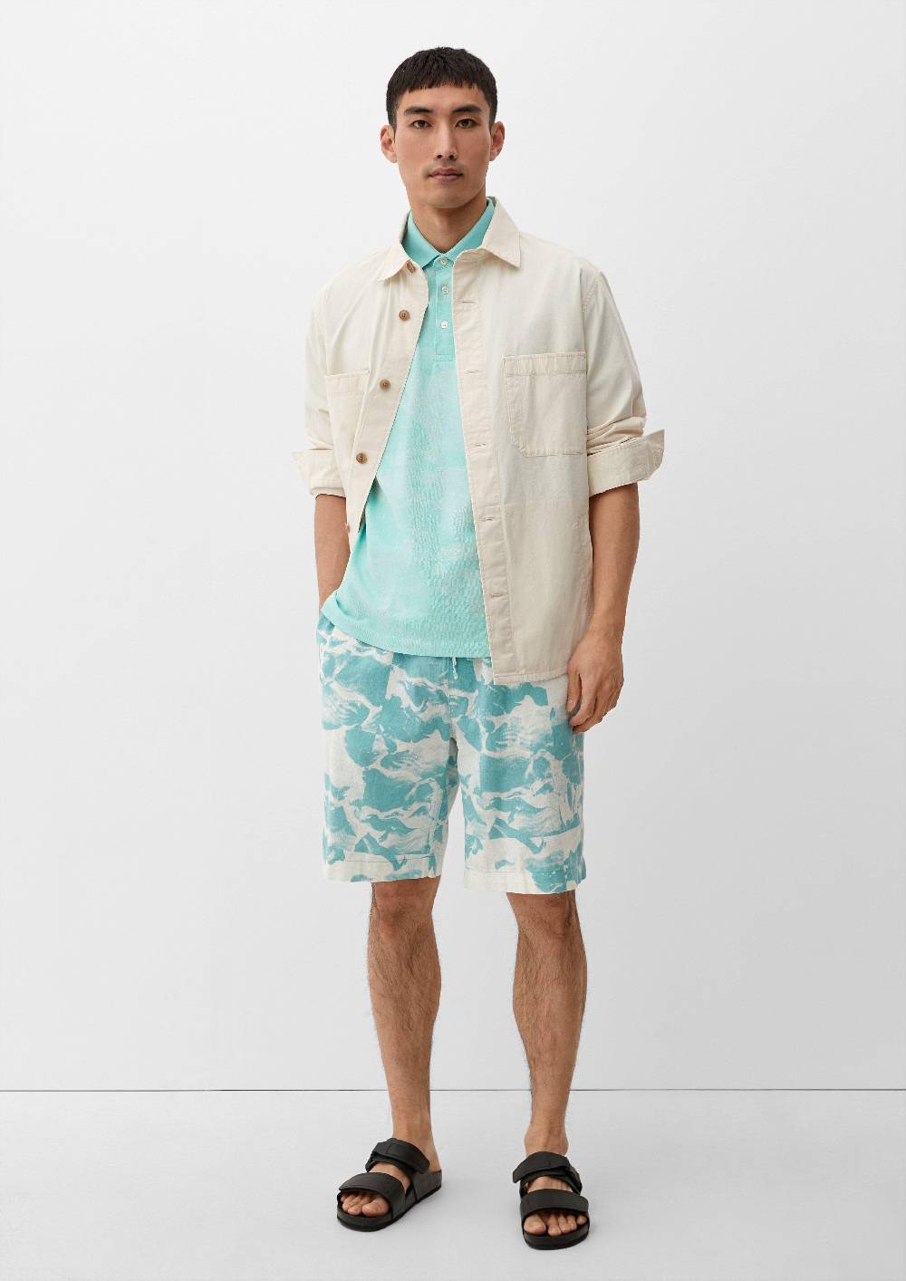 s.Oliver Poloshirt mit Allover-Print Super Sparpreis