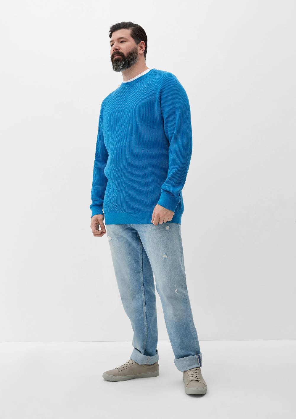 s.Oliver Strickpullover mit Rippstruktur Letzte 2 Tage