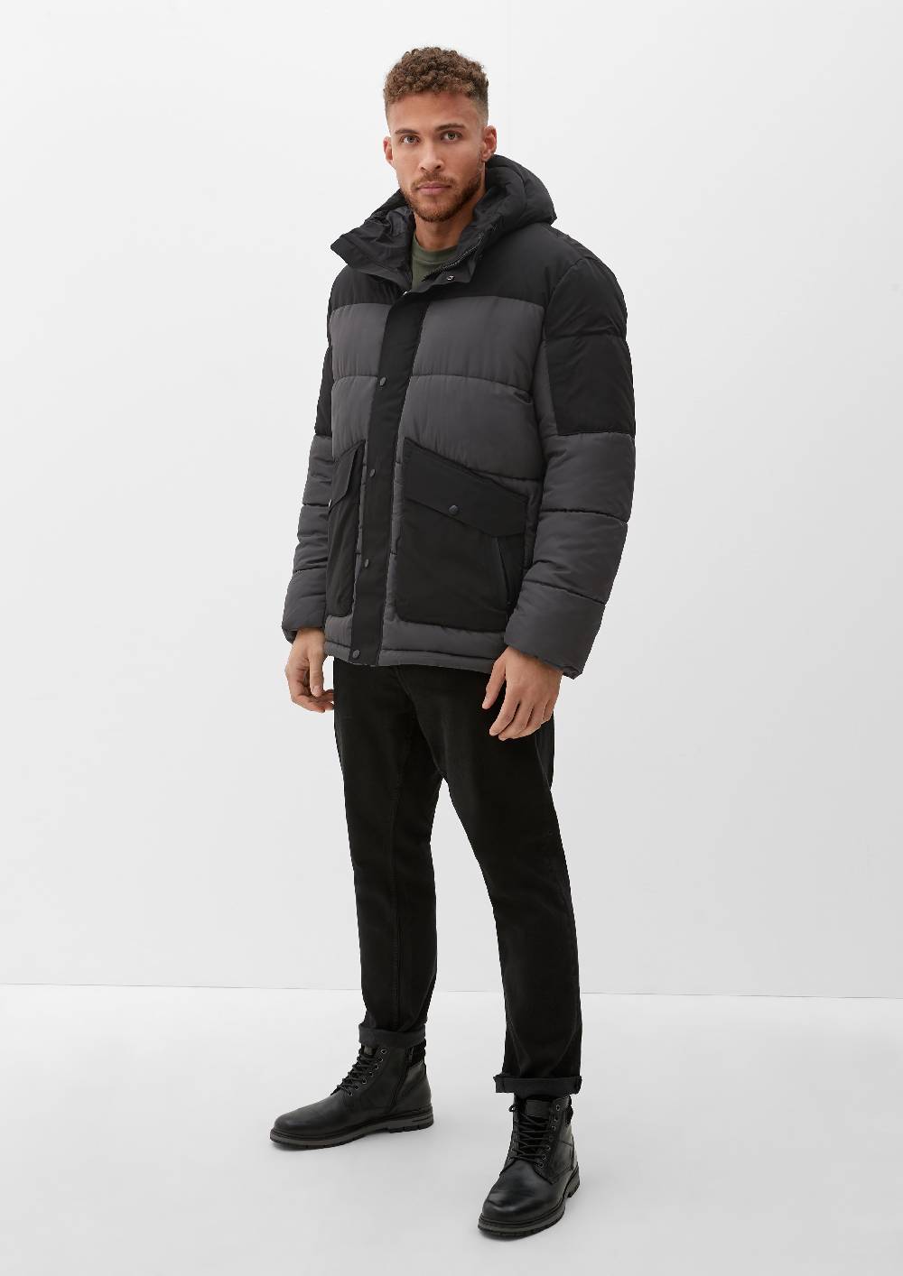 s.Oliver Steppjacke mit Kapuze Vierteljährliche Förderung