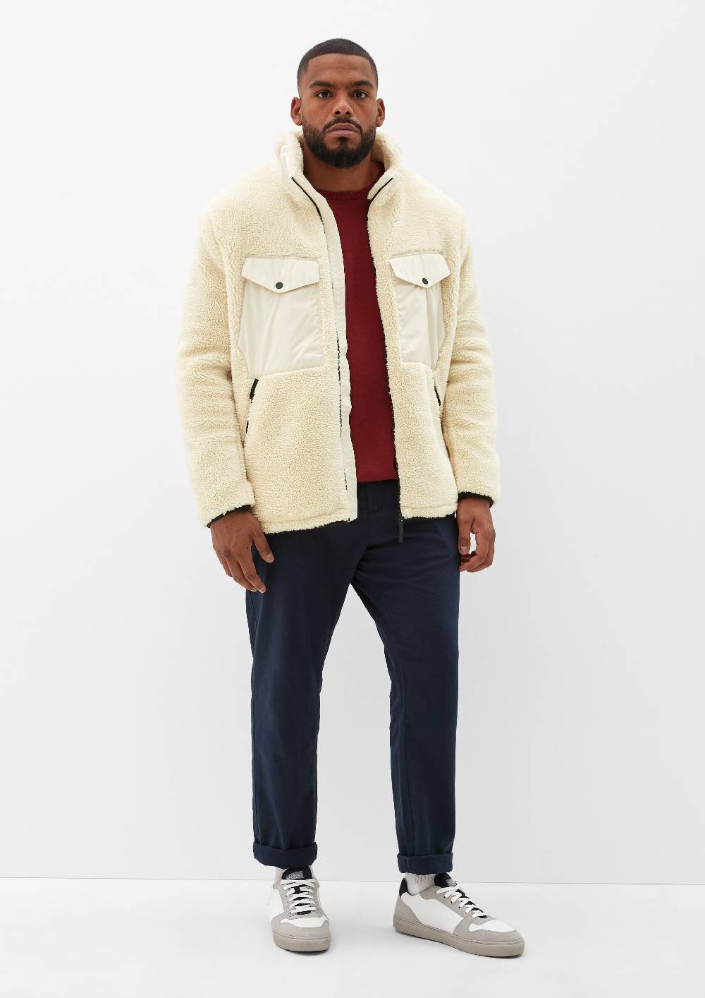 s.Oliver Jacke aus Teddyplüsch Discount Store für neue Produkte