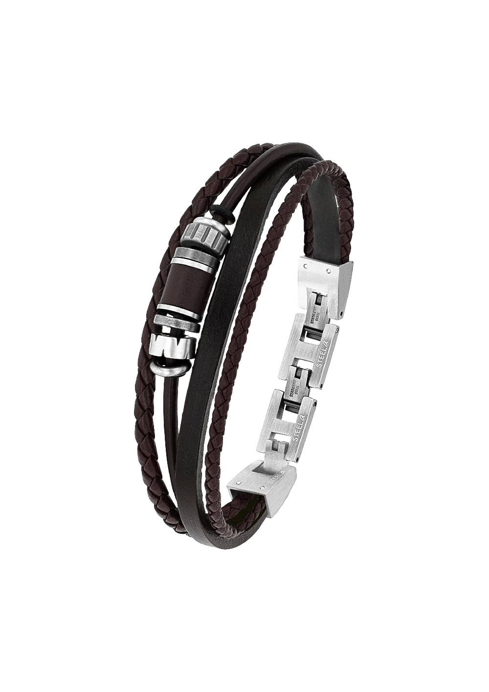 s.Oliver Lederarmband mit Beads-Detail Fabrikladen
