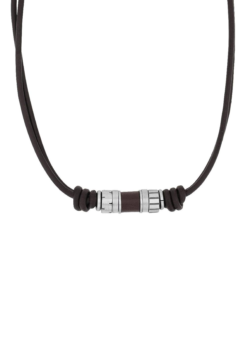 s.Oliver Ledercollier mit Edelstahl-Beads Begrenzt auf 3 Tage