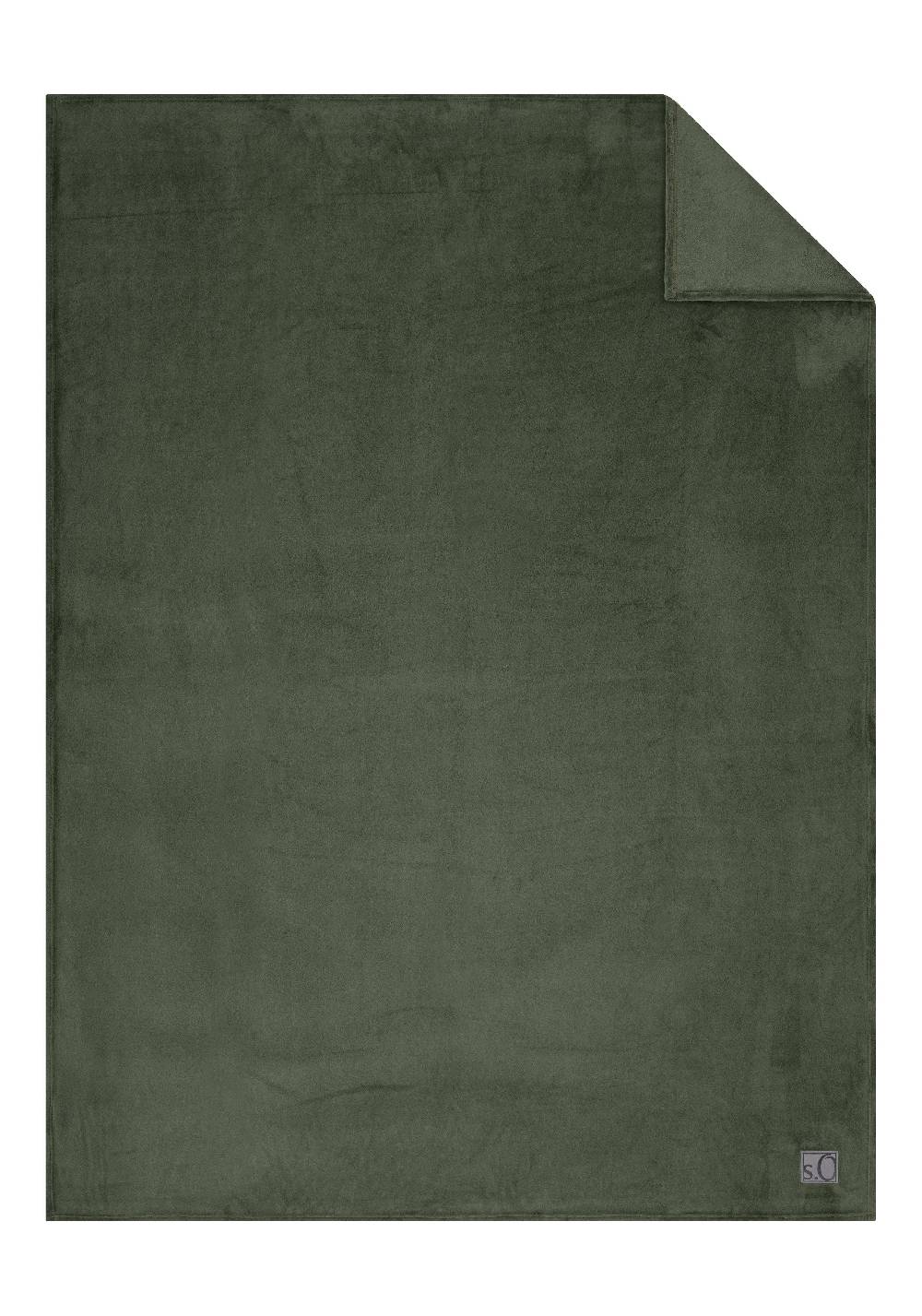 s.Oliver Weiche Decke mit Logo-Detail Limitierter Zeitrabatt