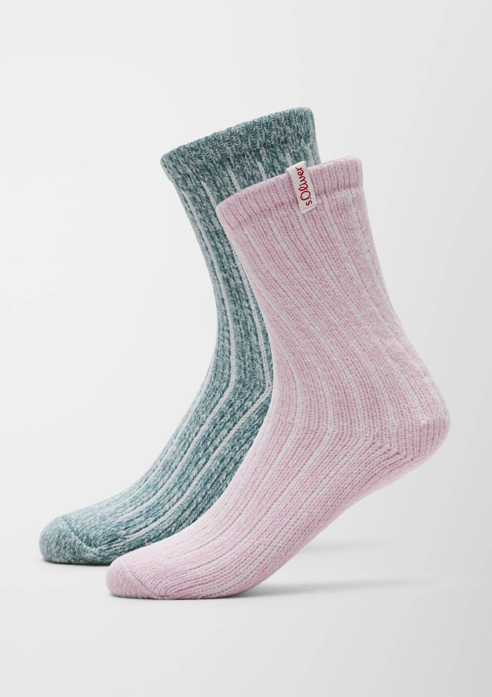 s.Oliver 2er-Pack weiche Rippstrick-Socken Fabrikpreis