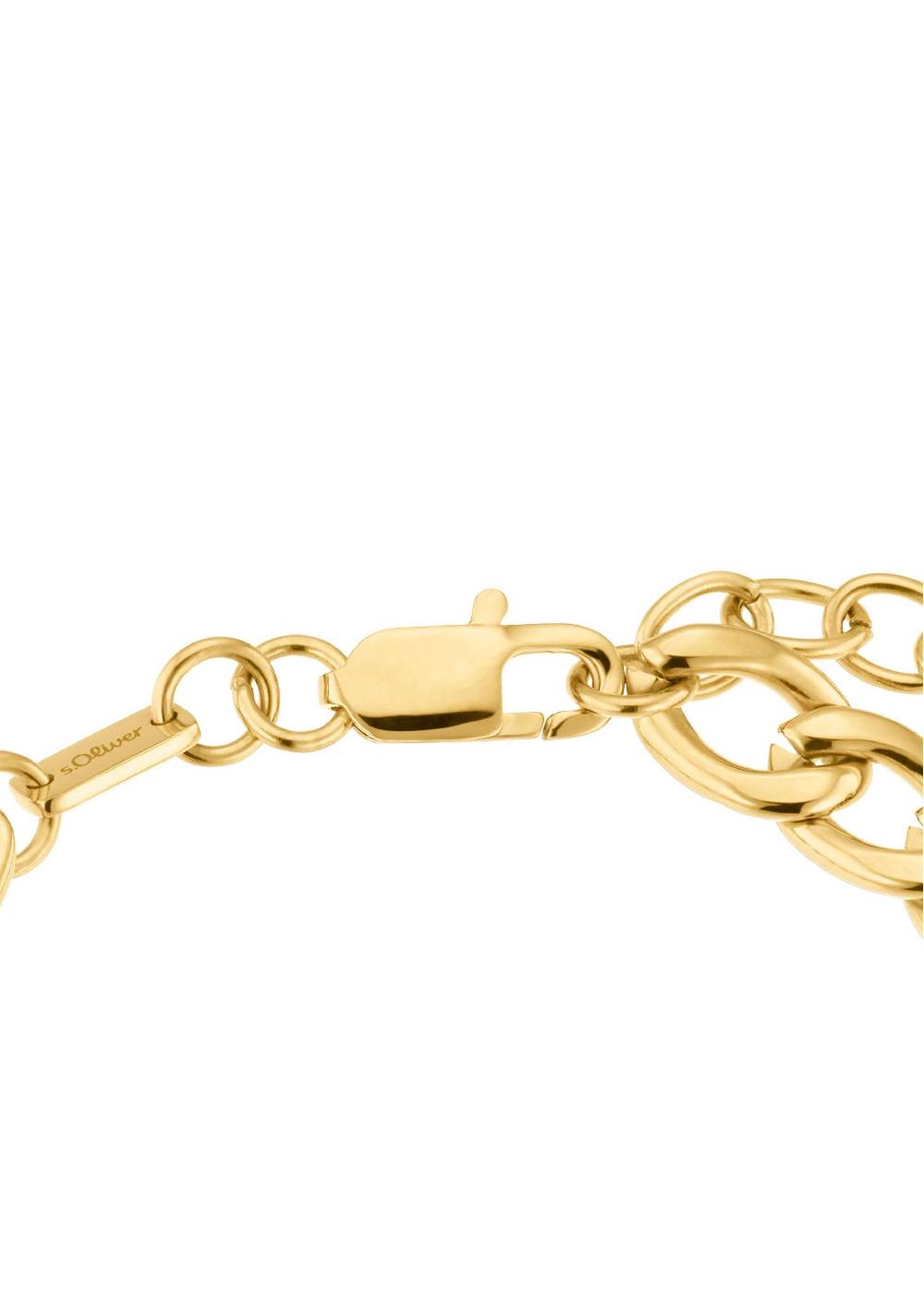 s.Oliver Goldenes Gliederarmband Saisonschlussverkauf