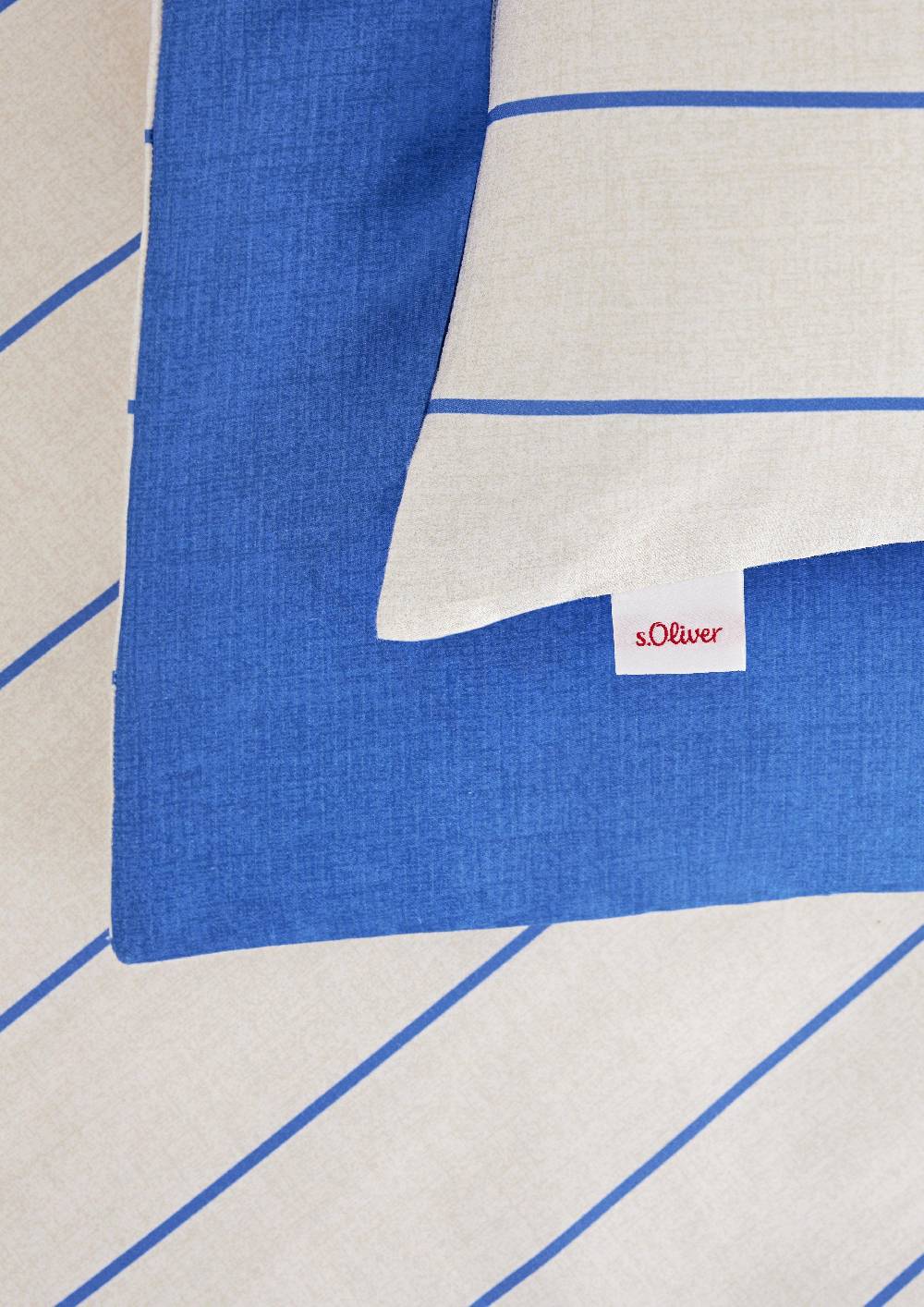 s.Oliver Bettwäsche aus Baumwoll-Satin mit Streifenmuster Heißer Verkauf