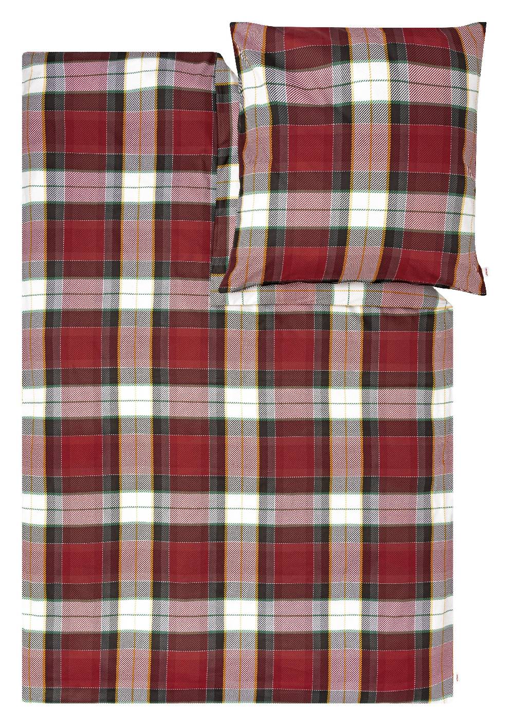 s.Oliver Flanell-Bettwäsche im Karo-Design Exklusive Angebote