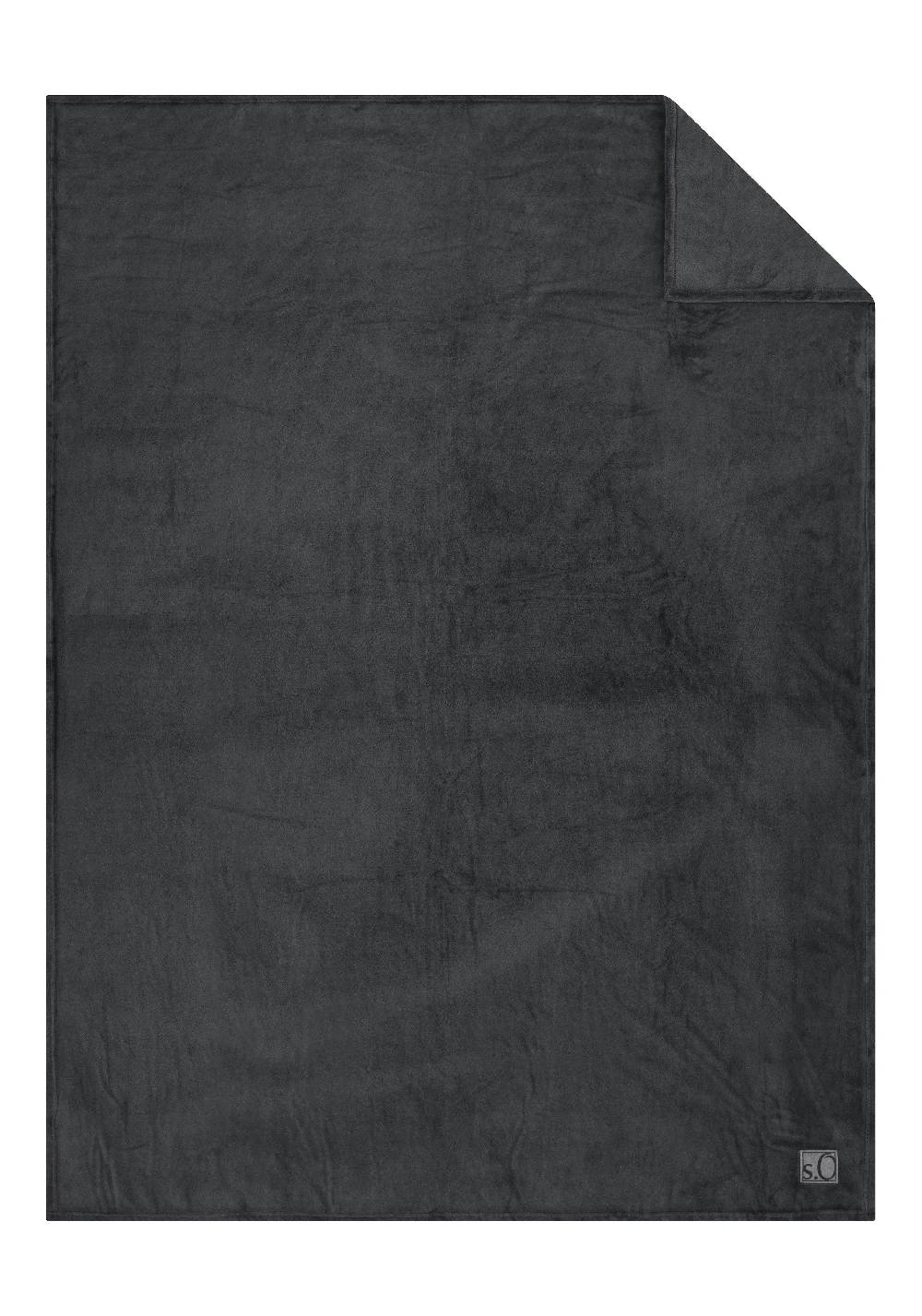 s.Oliver Weiche Decke mit Logo-Detail Blitzangebot