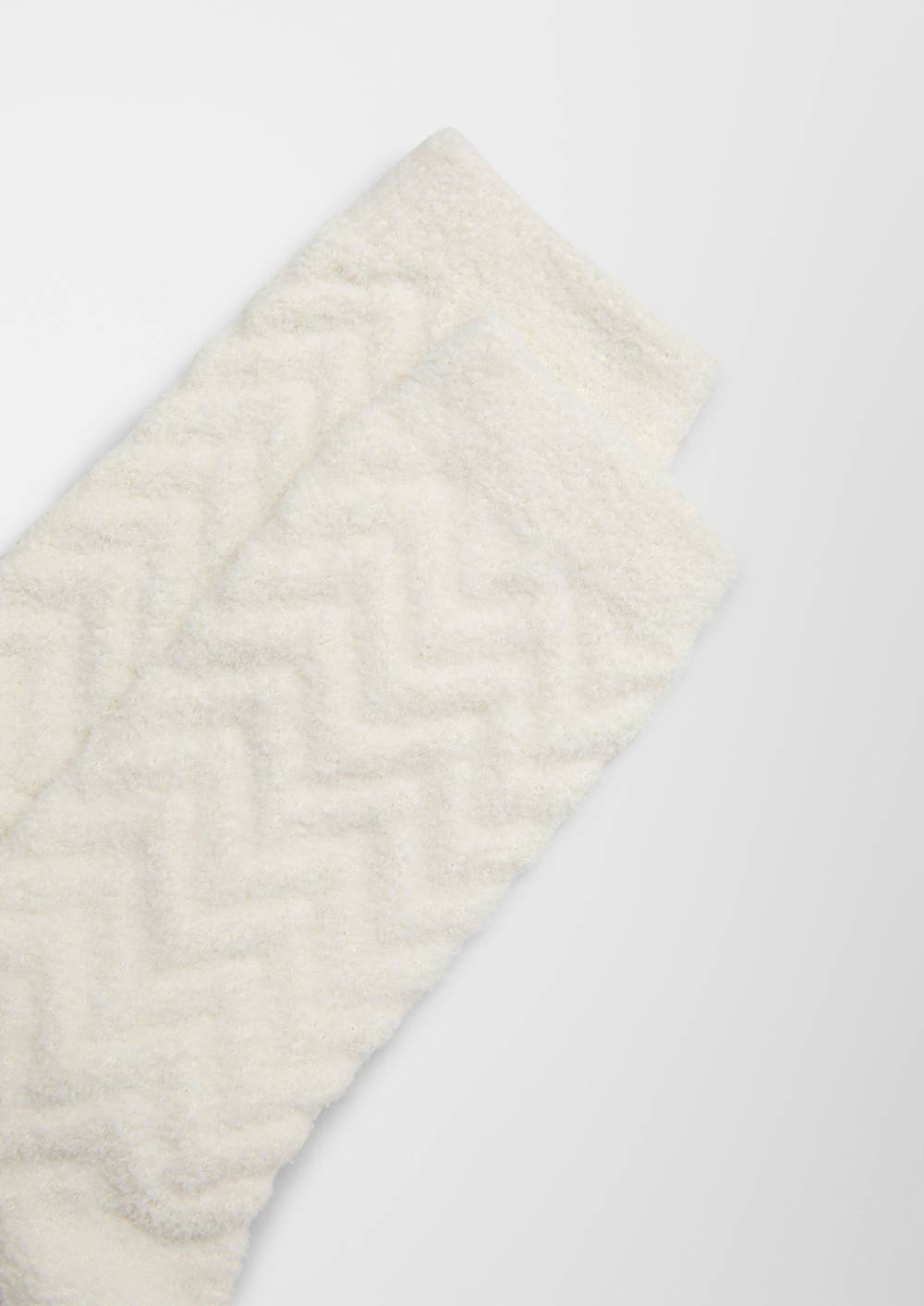 s.Oliver 2er-Pack Kuschelsocken mit Struktur Riesige Ersparnisse