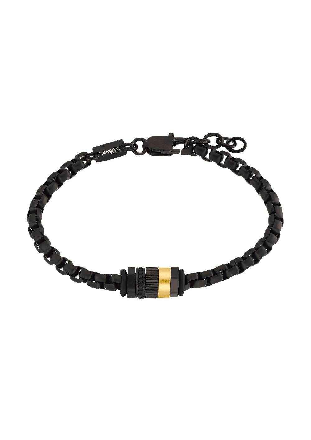 s.Oliver Edelstahl-Armband in Schwarz JETZT KAUFEN