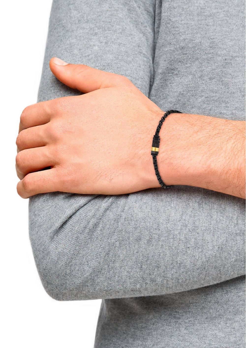 s.Oliver Edelstahl-Armband in Schwarz JETZT KAUFEN