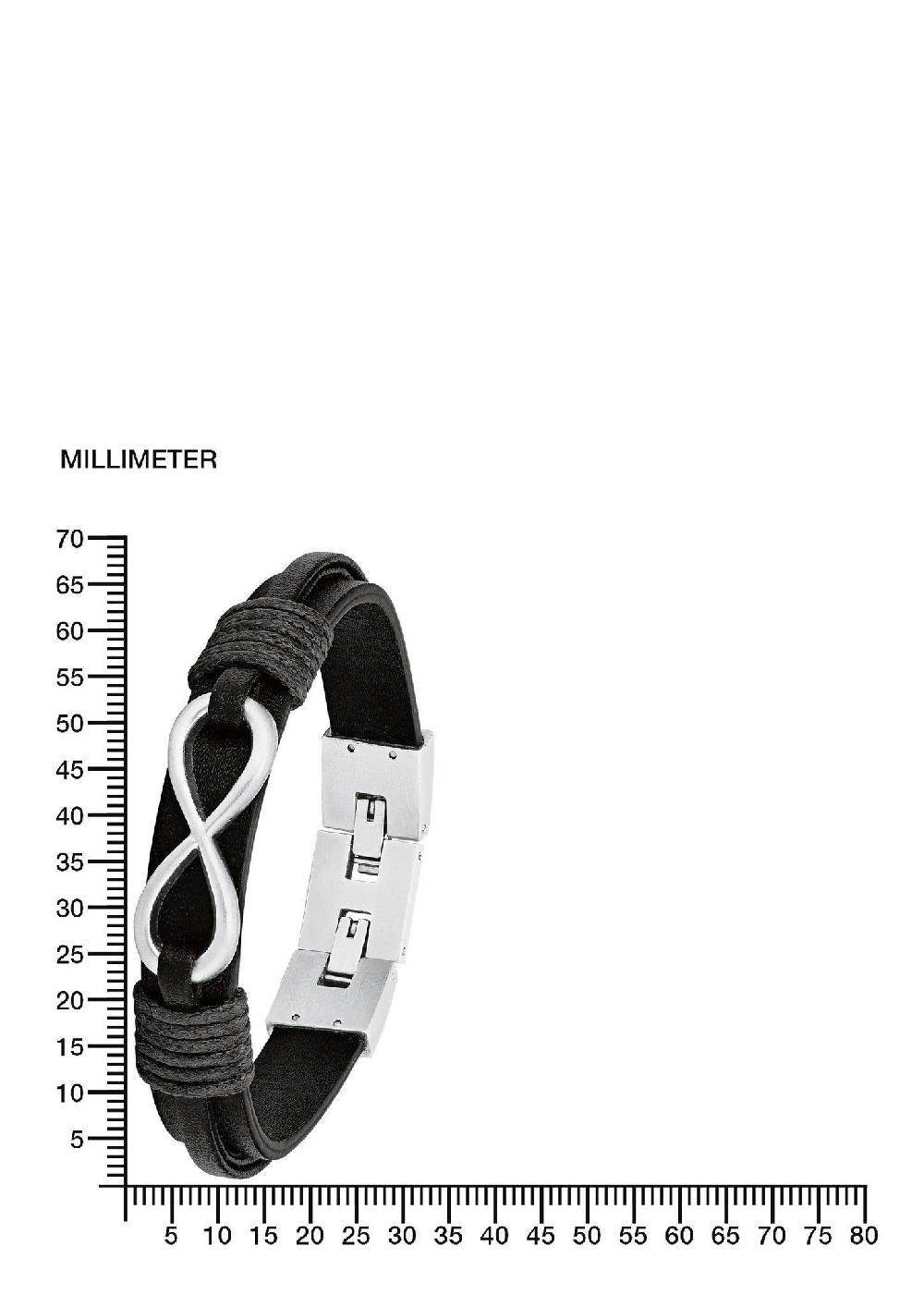s.Oliver Armband aus Leder und Edelstahl Discount Store für neue Produkte
