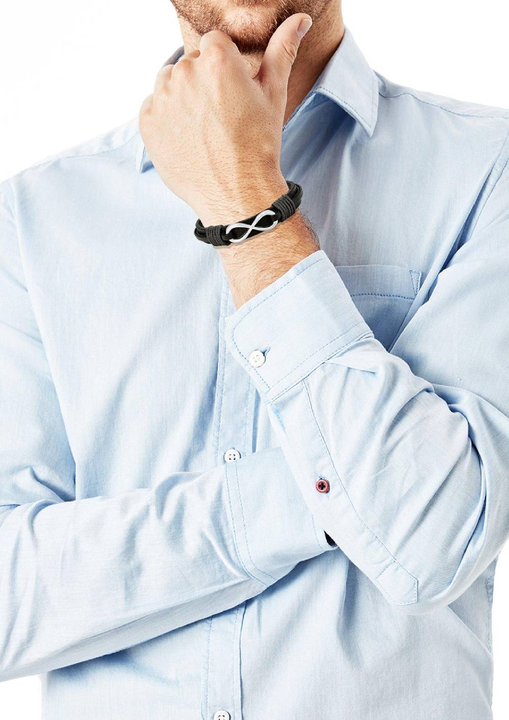 s.Oliver Armband aus Leder und Edelstahl Discount Store für neue Produkte