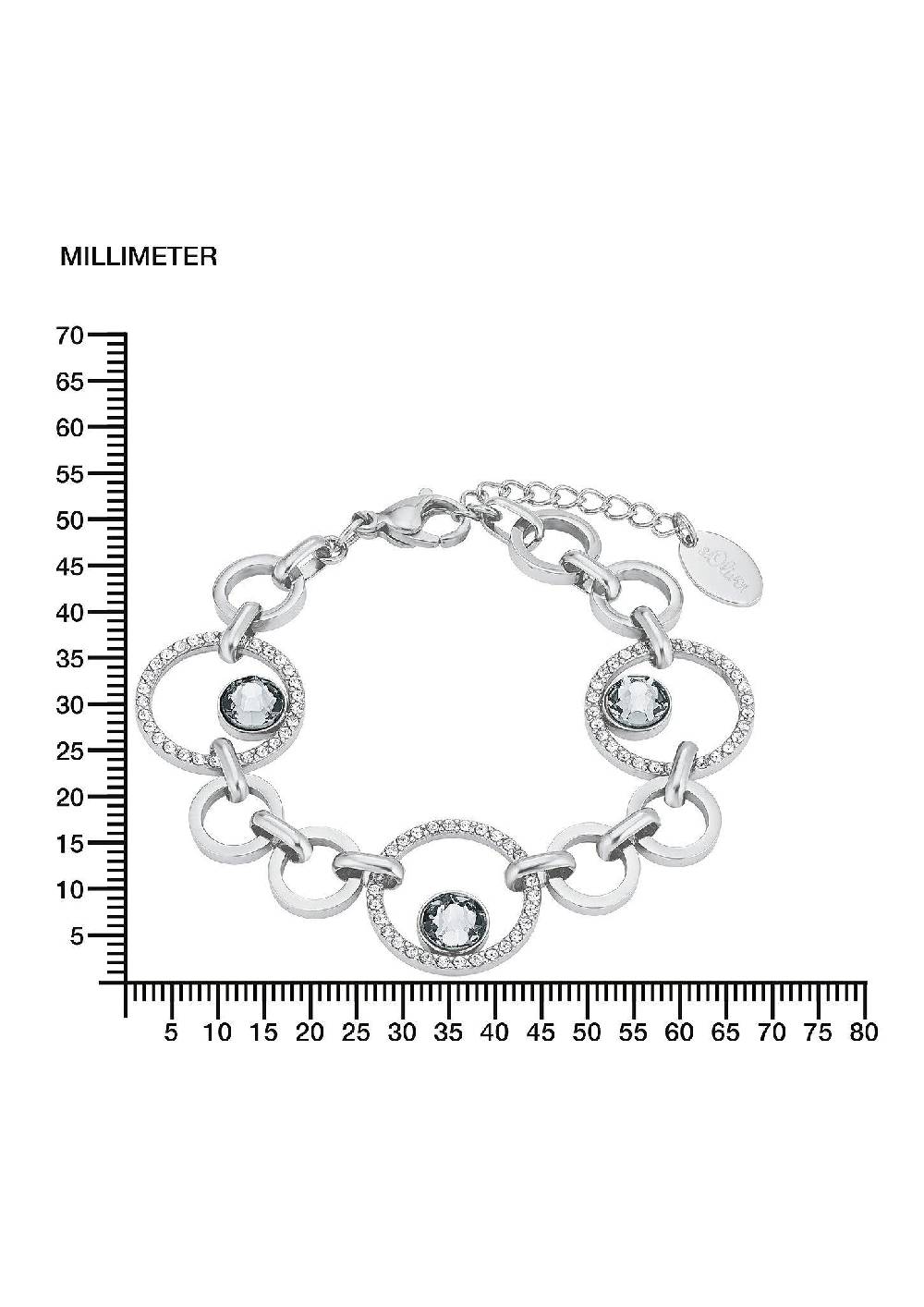 s.Oliver Armkette mit Kristallglas Super Rabatt