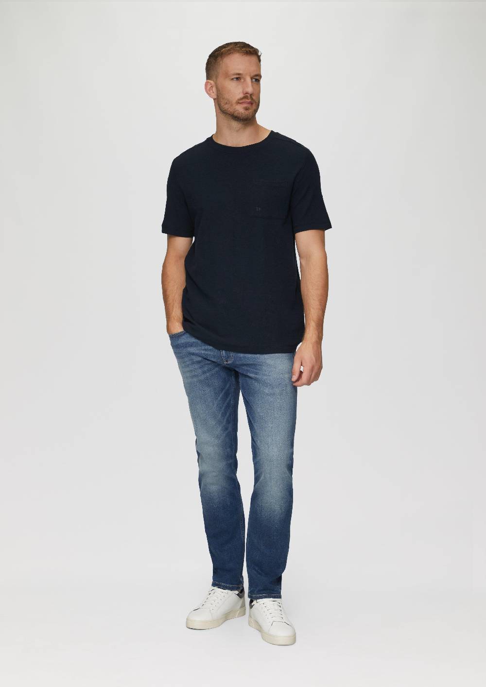 s.Oliver T-Shirt mit Brusttasche aus Waffeljersey Speichern exportieren