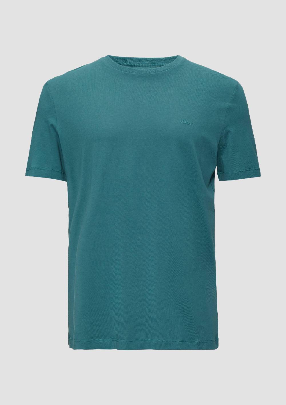 s.Oliver T-Shirt aus reiner Baumwolle mit Logo-Print zollfrei