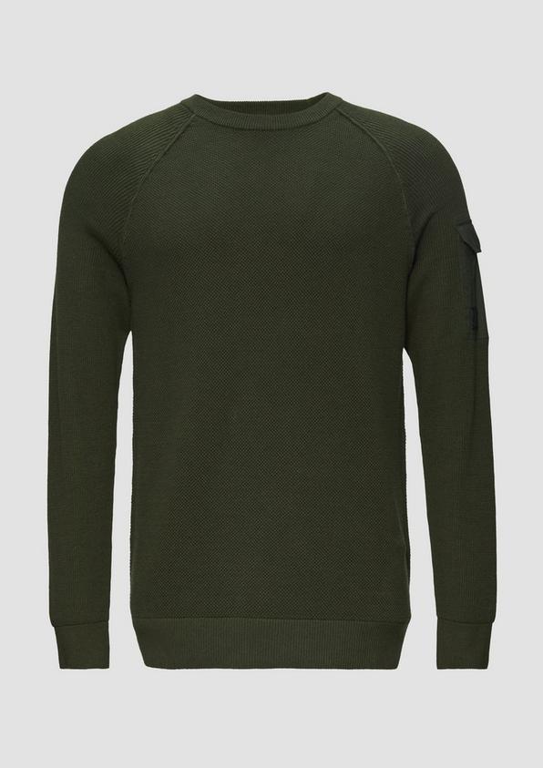 s.Oliver Strickpullover mit Raglanärmeln und Strukturmix Rabatte dieses Monats