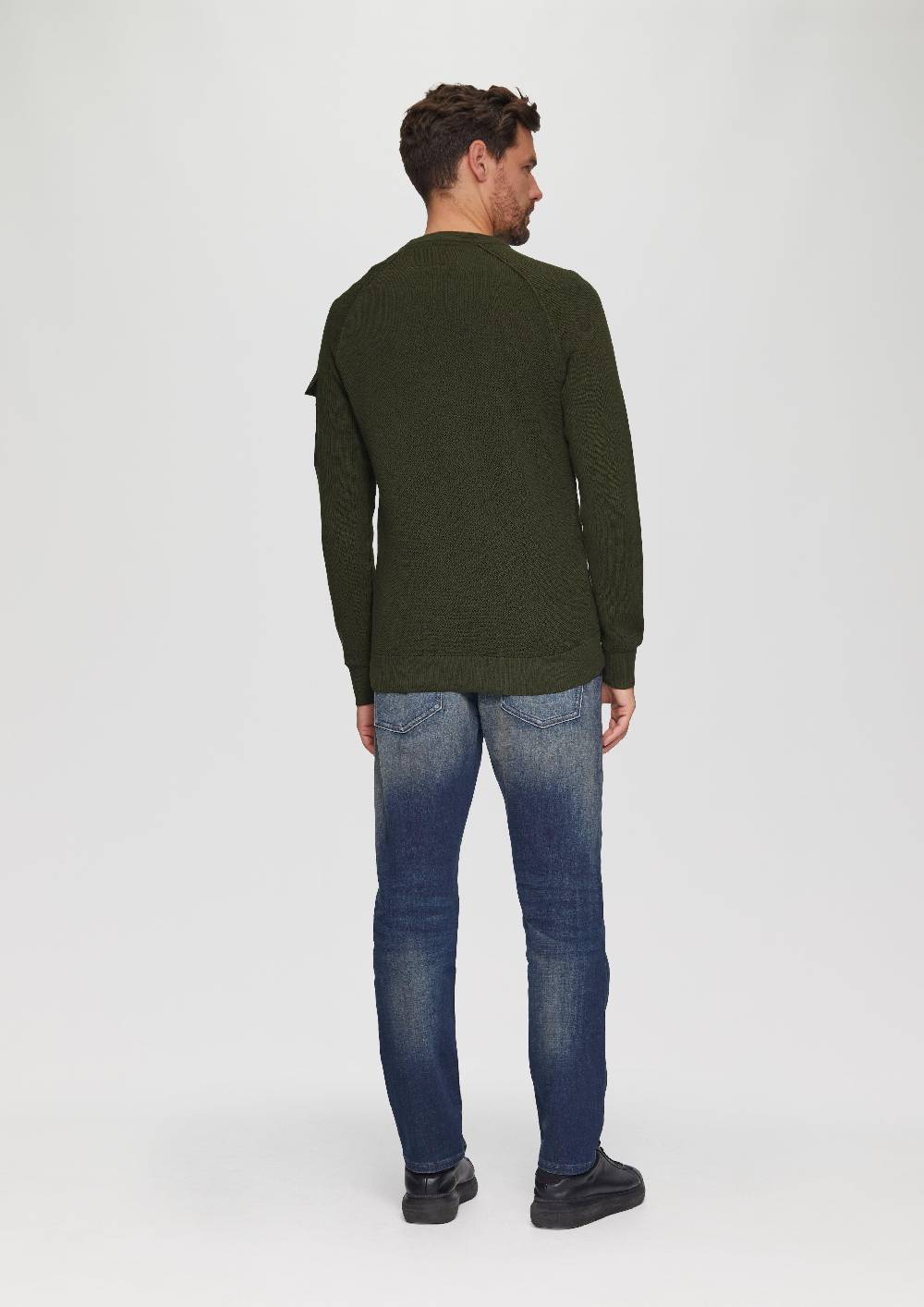 s.Oliver Strickpullover mit Raglanärmeln und Strukturmix Rabatte dieses Monats