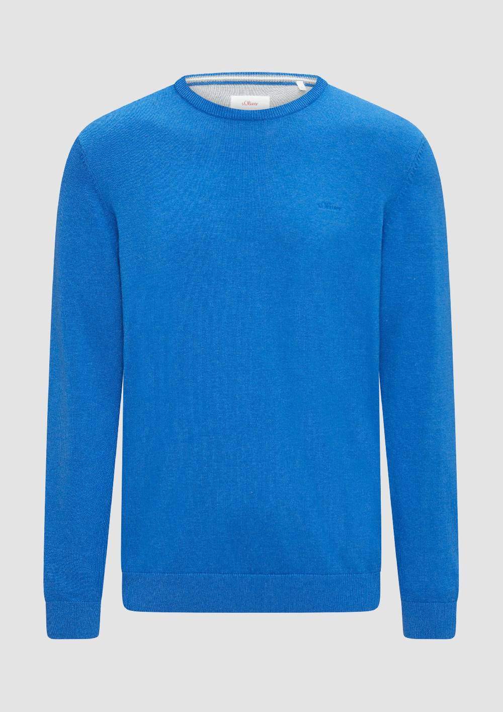 s.Oliver Strickpullover mit Logo-Stickerei Online