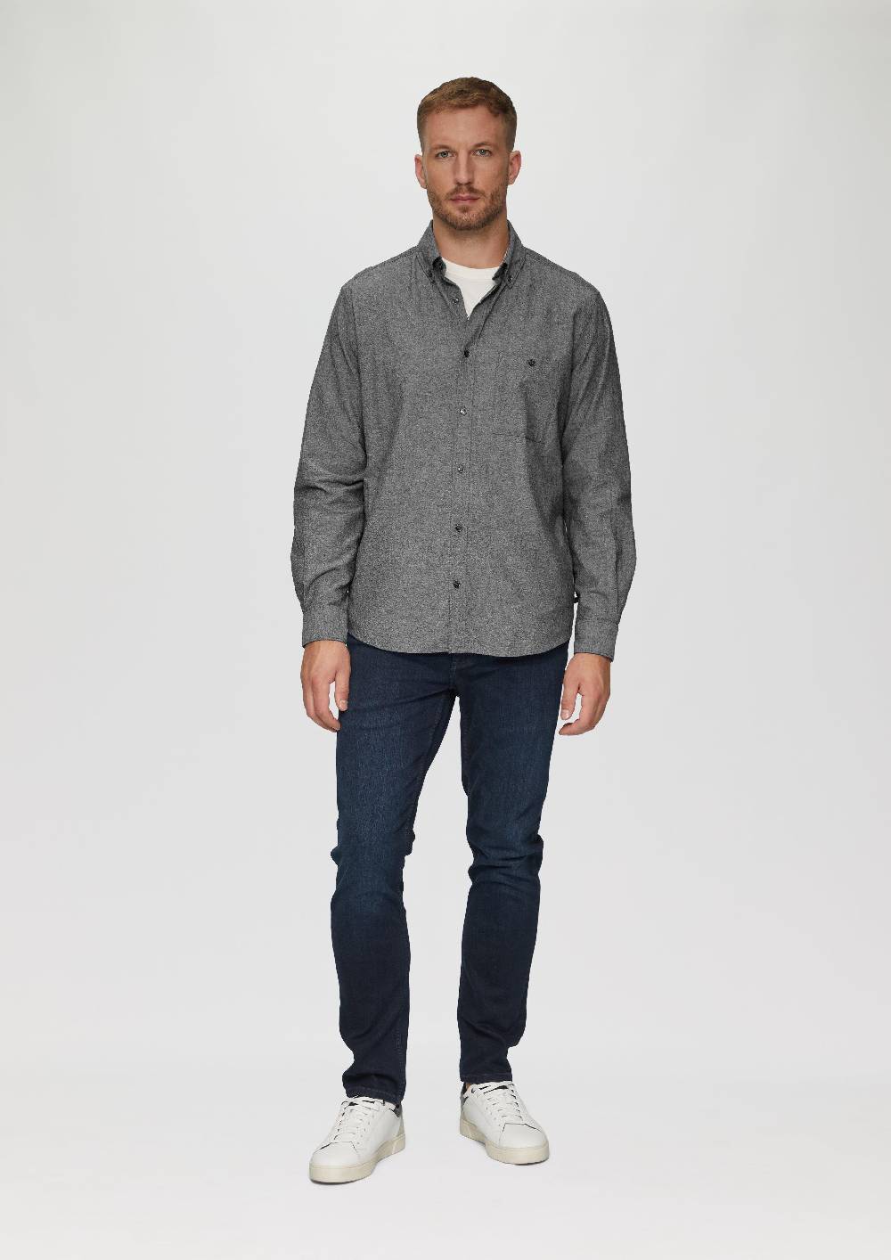 s.Oliver Regular Fit: Strukturiertes Hemd mit Button-Down-Kragen Verkauf